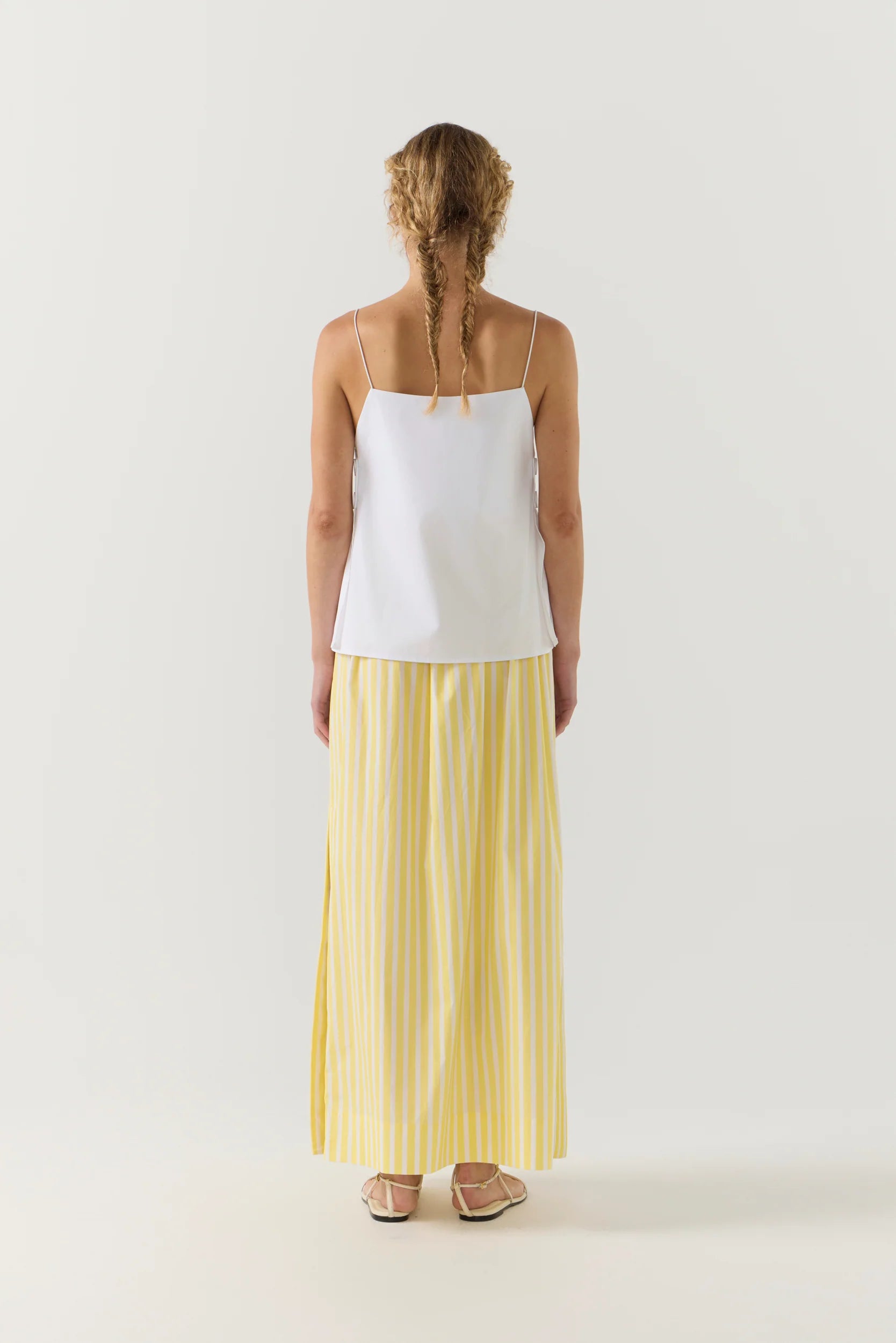 Brooke Skirt | Lemon Stripe Poplin