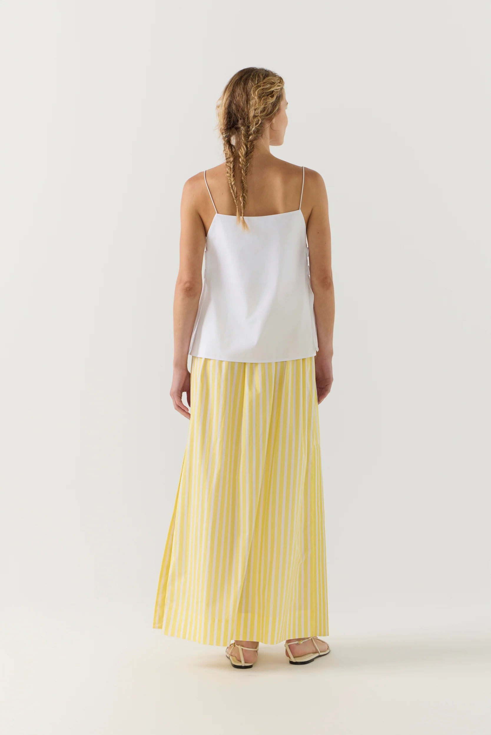 Brooke Skirt | Lemon Stripe Poplin