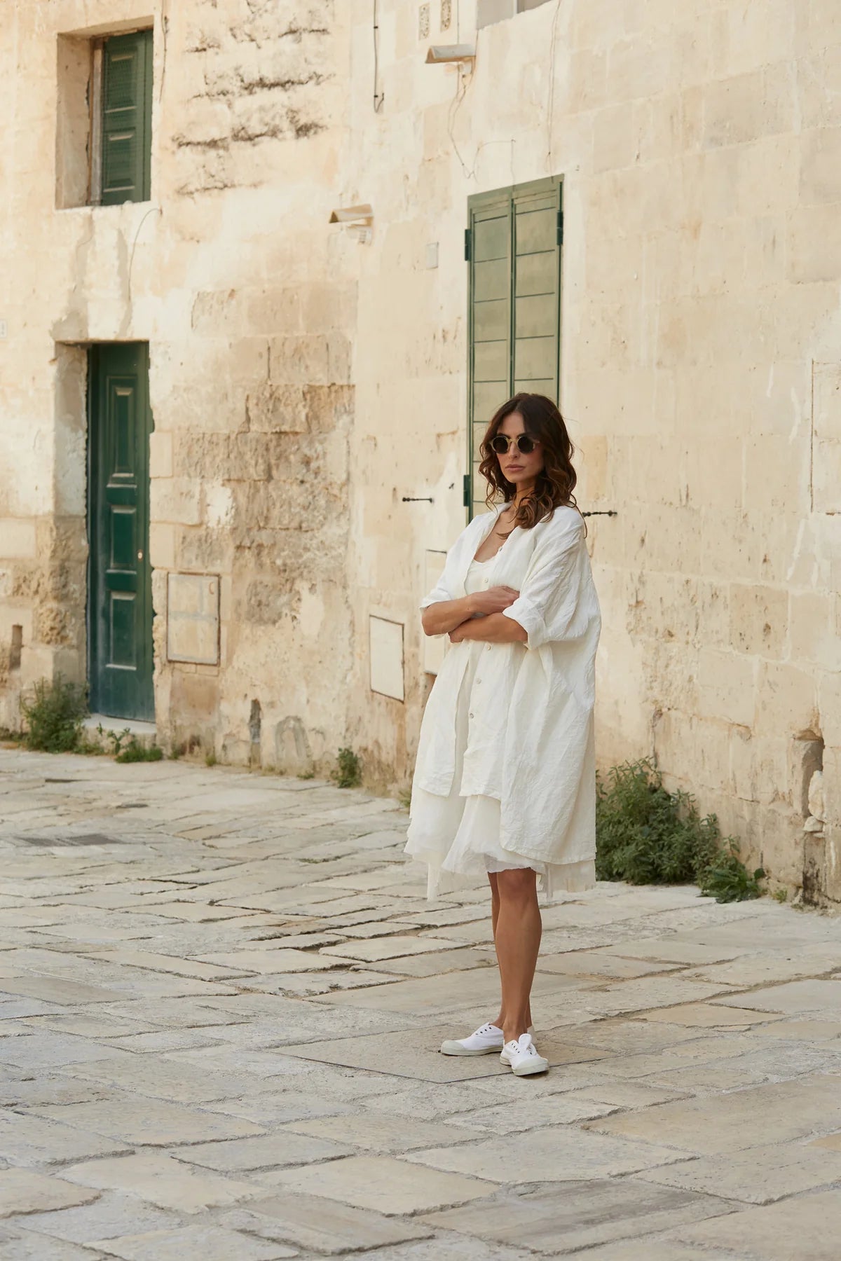 Lucia Linen Shirt - Warm White