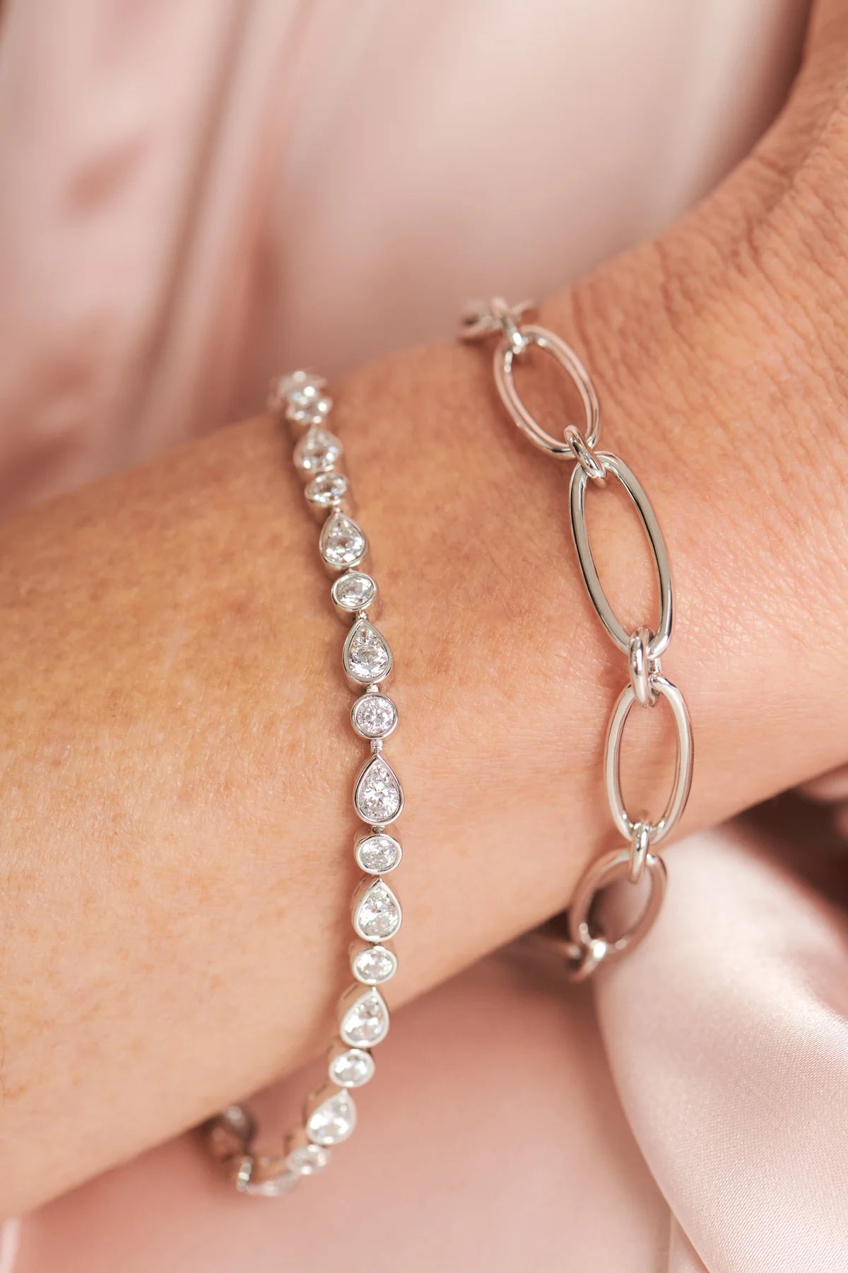 Aubrey Silver Link Bracelet