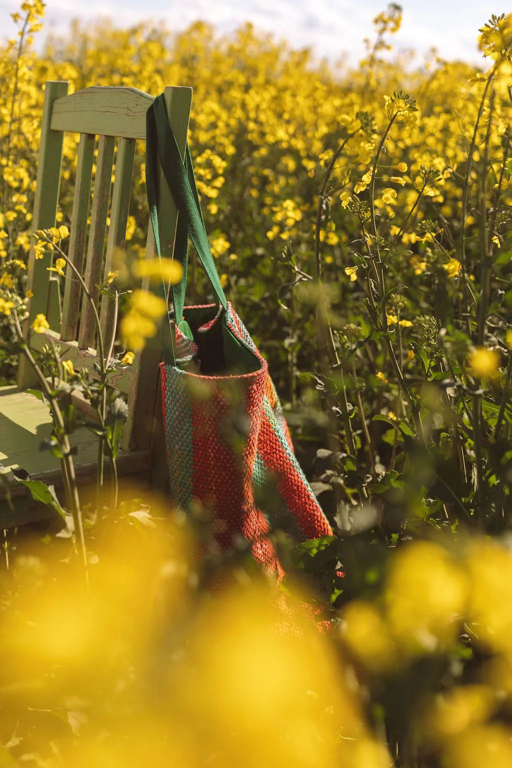 Jewel Woven Tote Bag