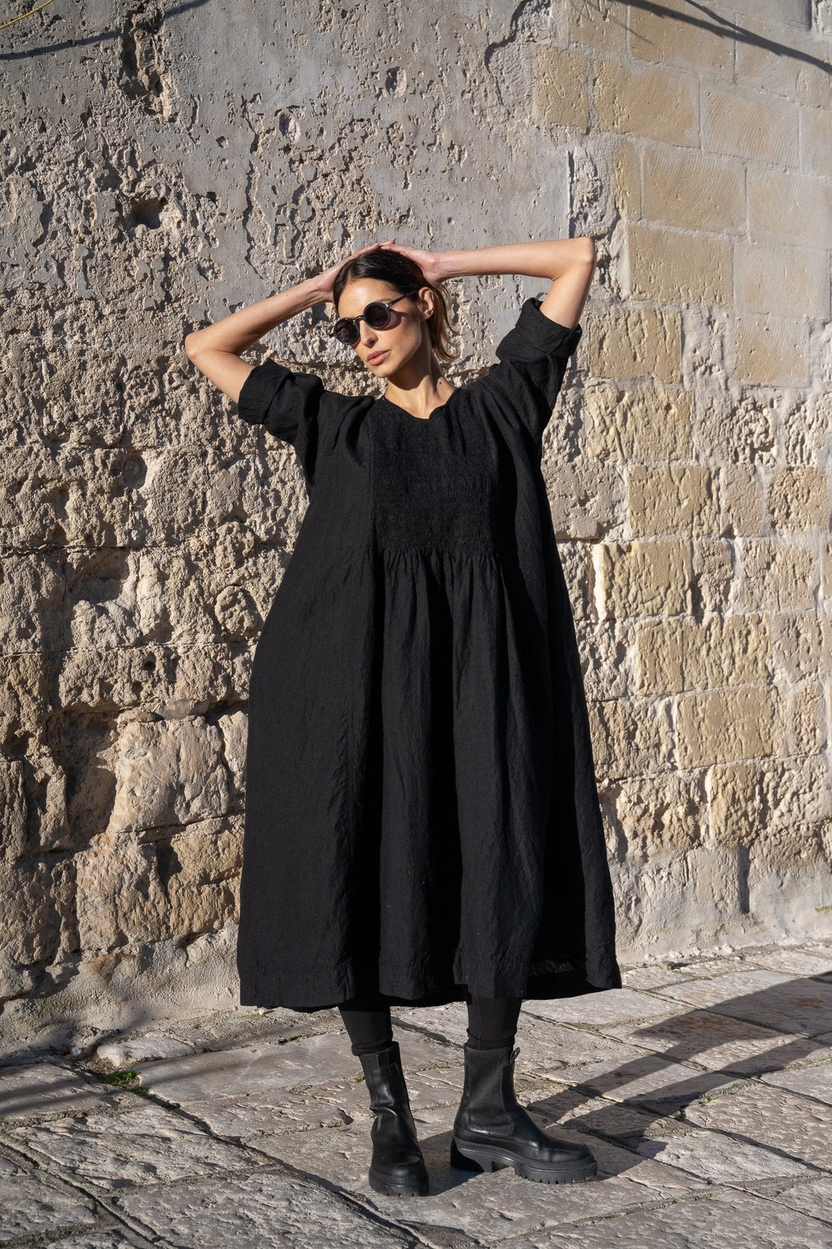 Pre-loved MegbeDesign Annabelle Dress - Linen