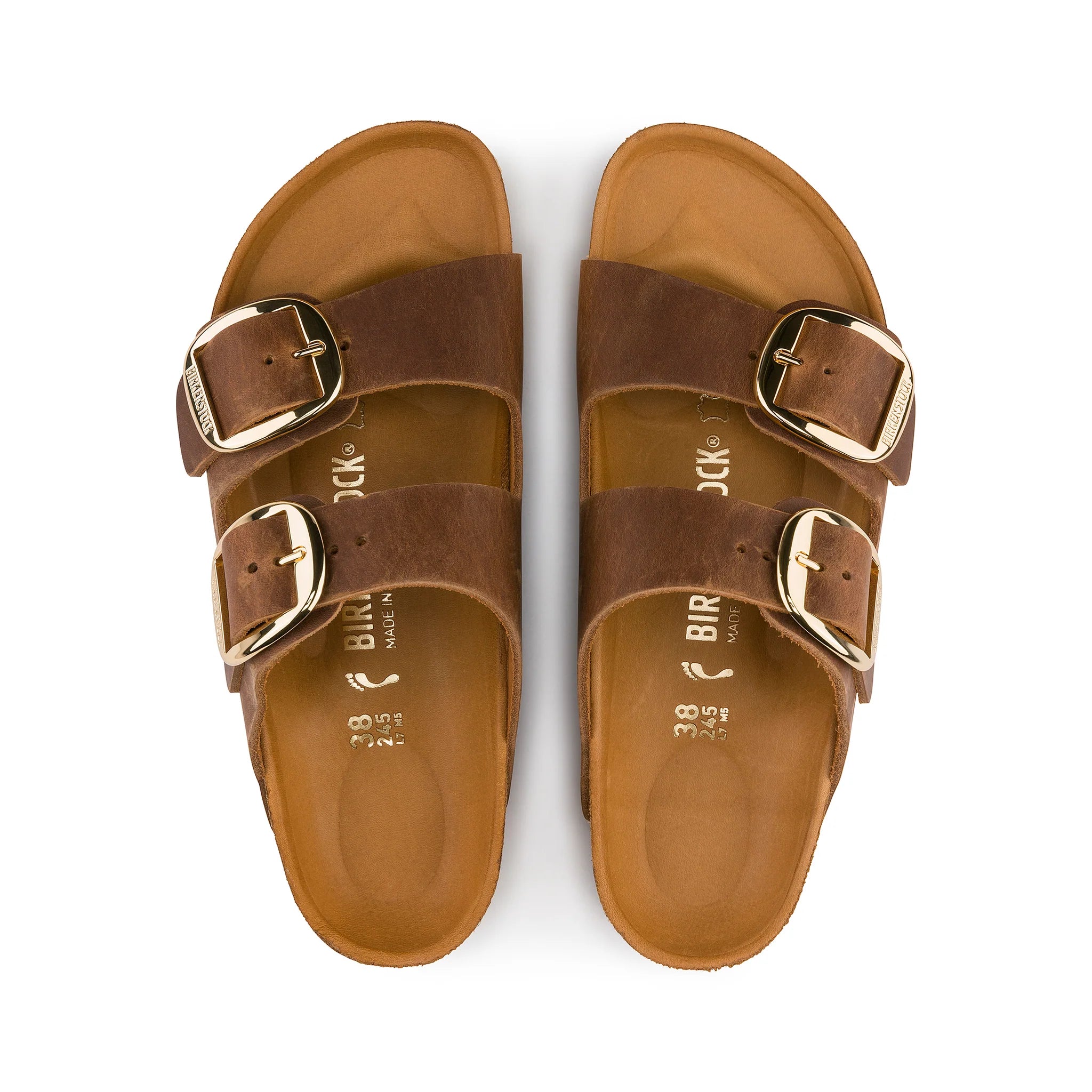 Arizona Arizona Big Buckle Cognac Oiled Leather