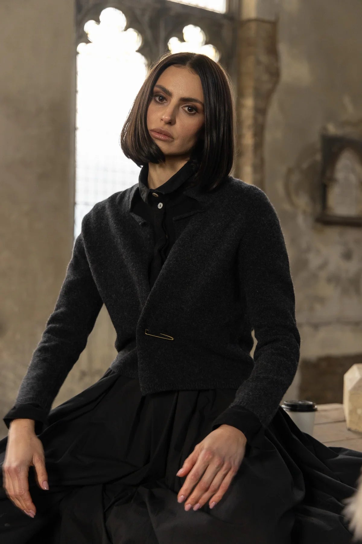 Binx Cardigan - Wool Soft Black