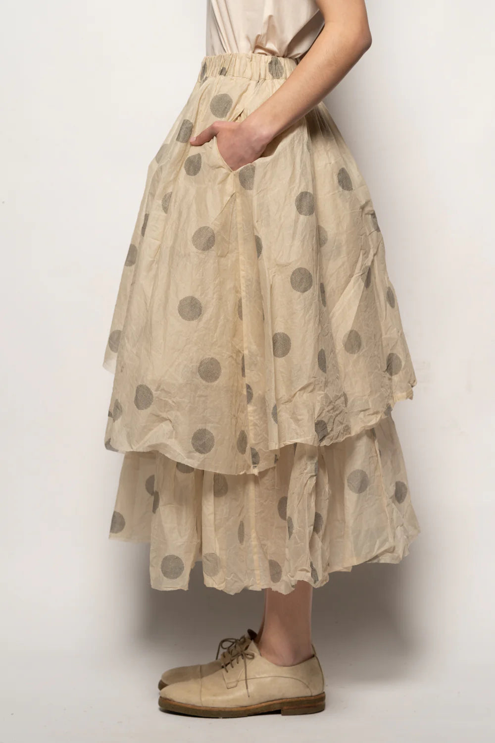 Dotto Layer Skirt - Cotton Organdy Natural