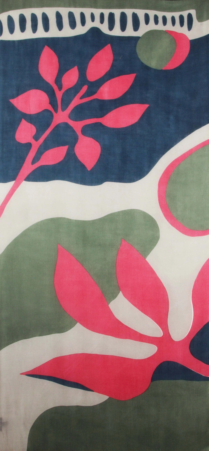 Palm Marine long Wool Scarf