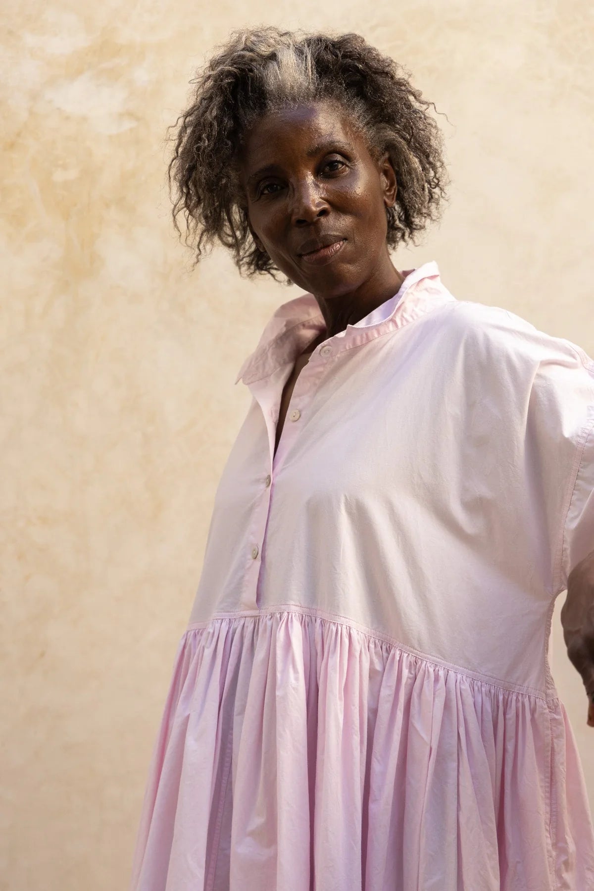 Edith Dress - Cotton Poplin - Pink