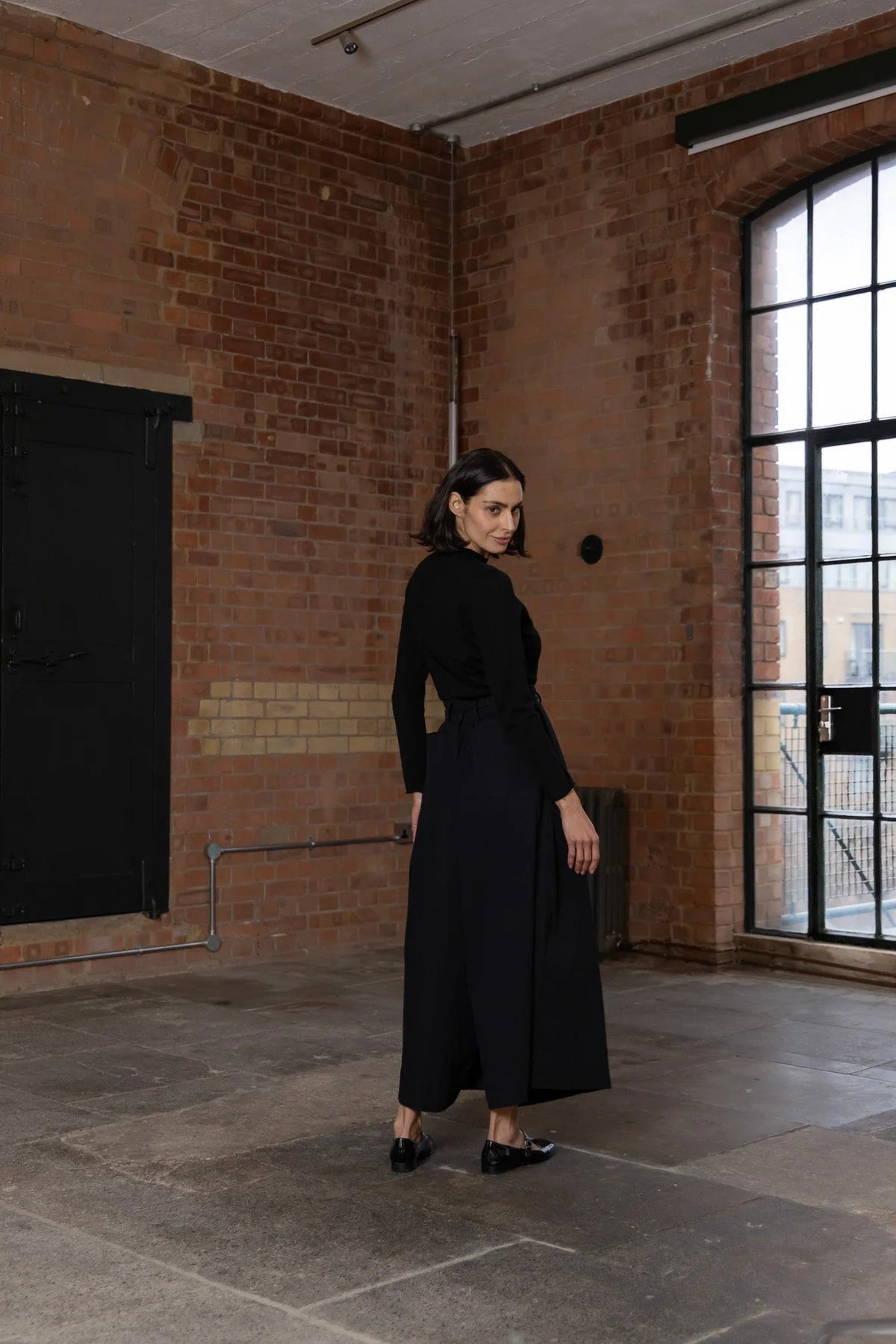 Harriet Trouser - Cotton Poplin - Black