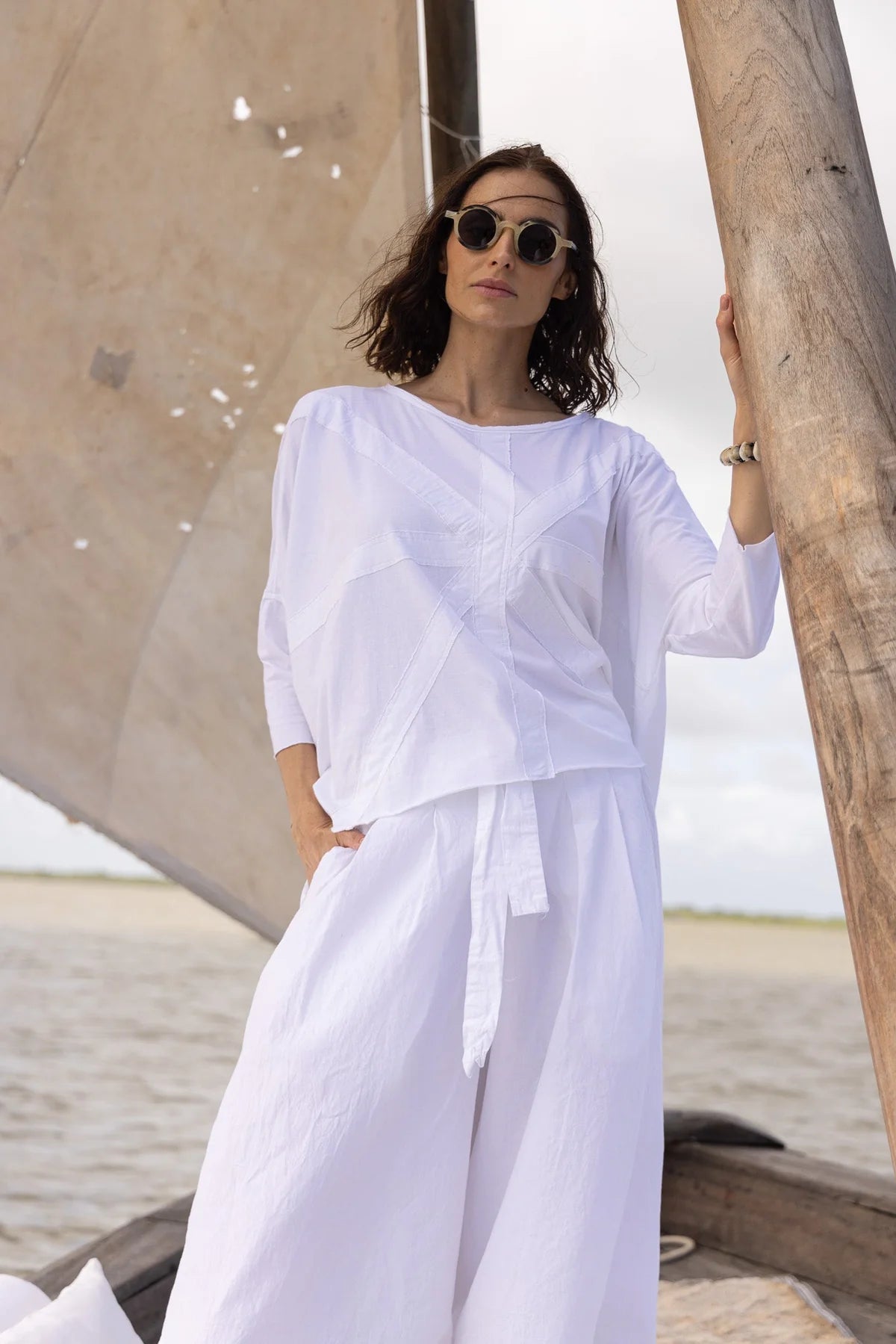 Harriet Trousers - Cotton Poplin - White