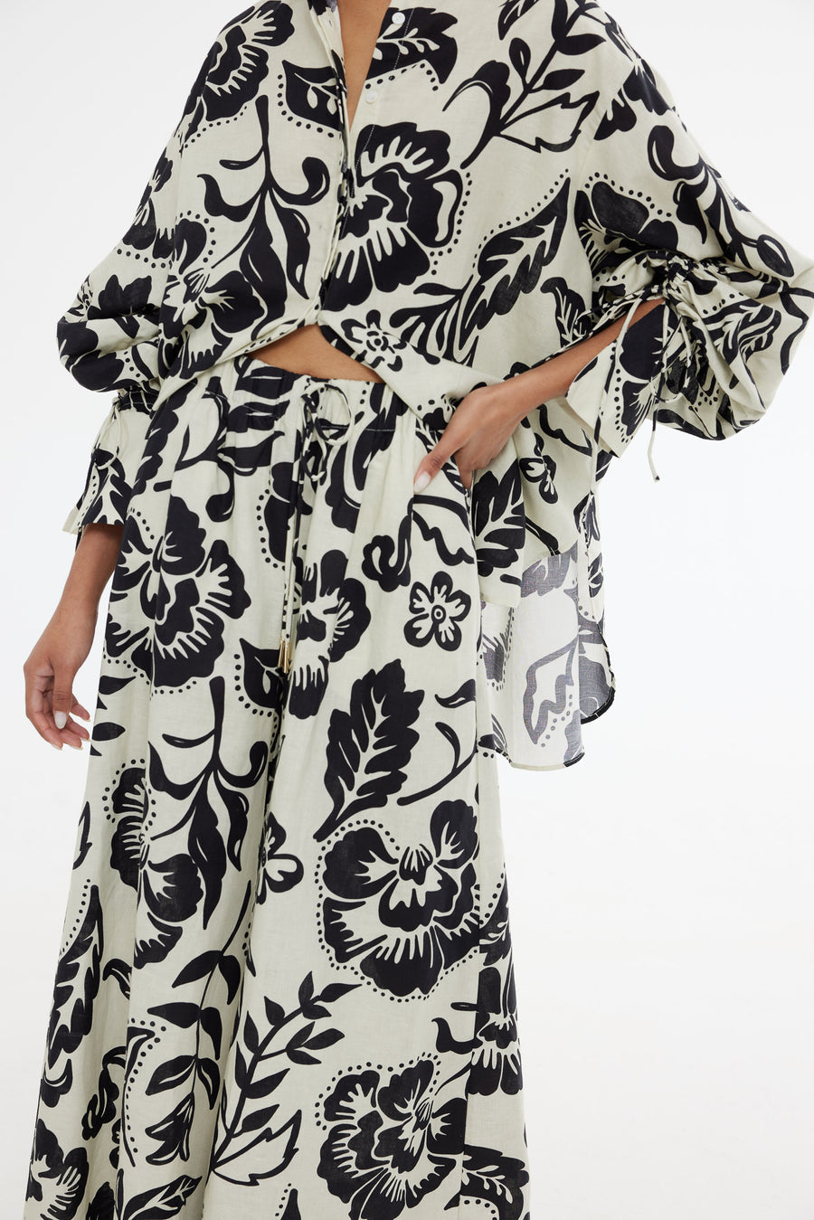 Hampton Pant - Sea Floral Print
