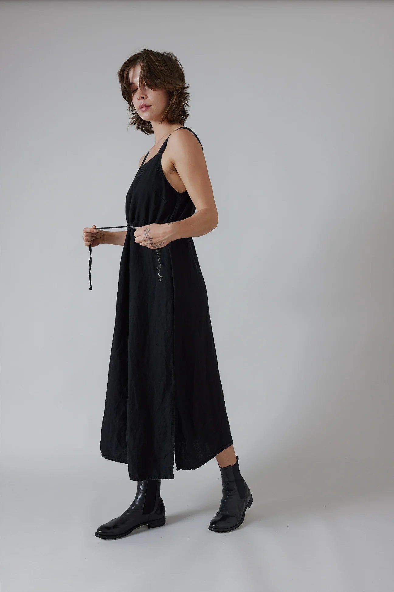 Jolie Dress Linen - Black