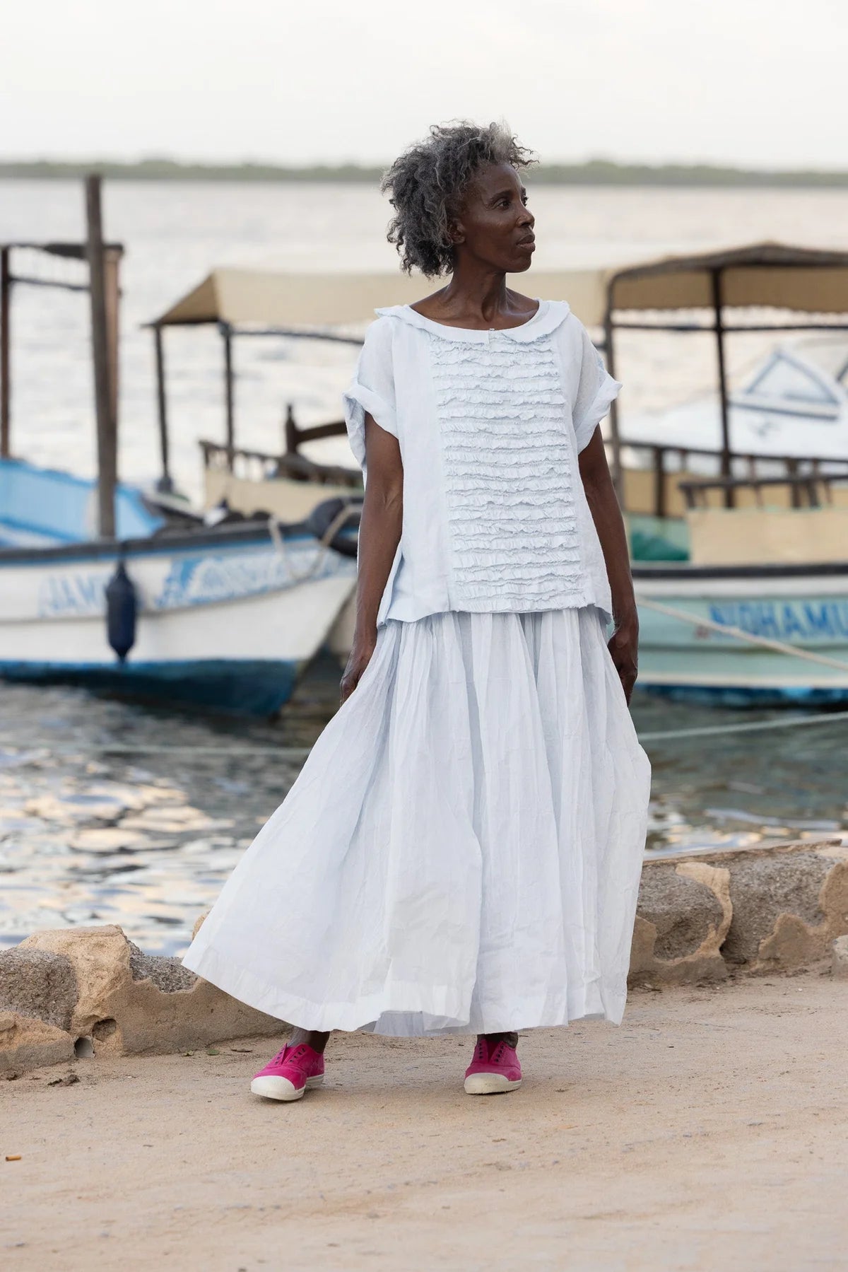 Jua Top - Linen - Ice