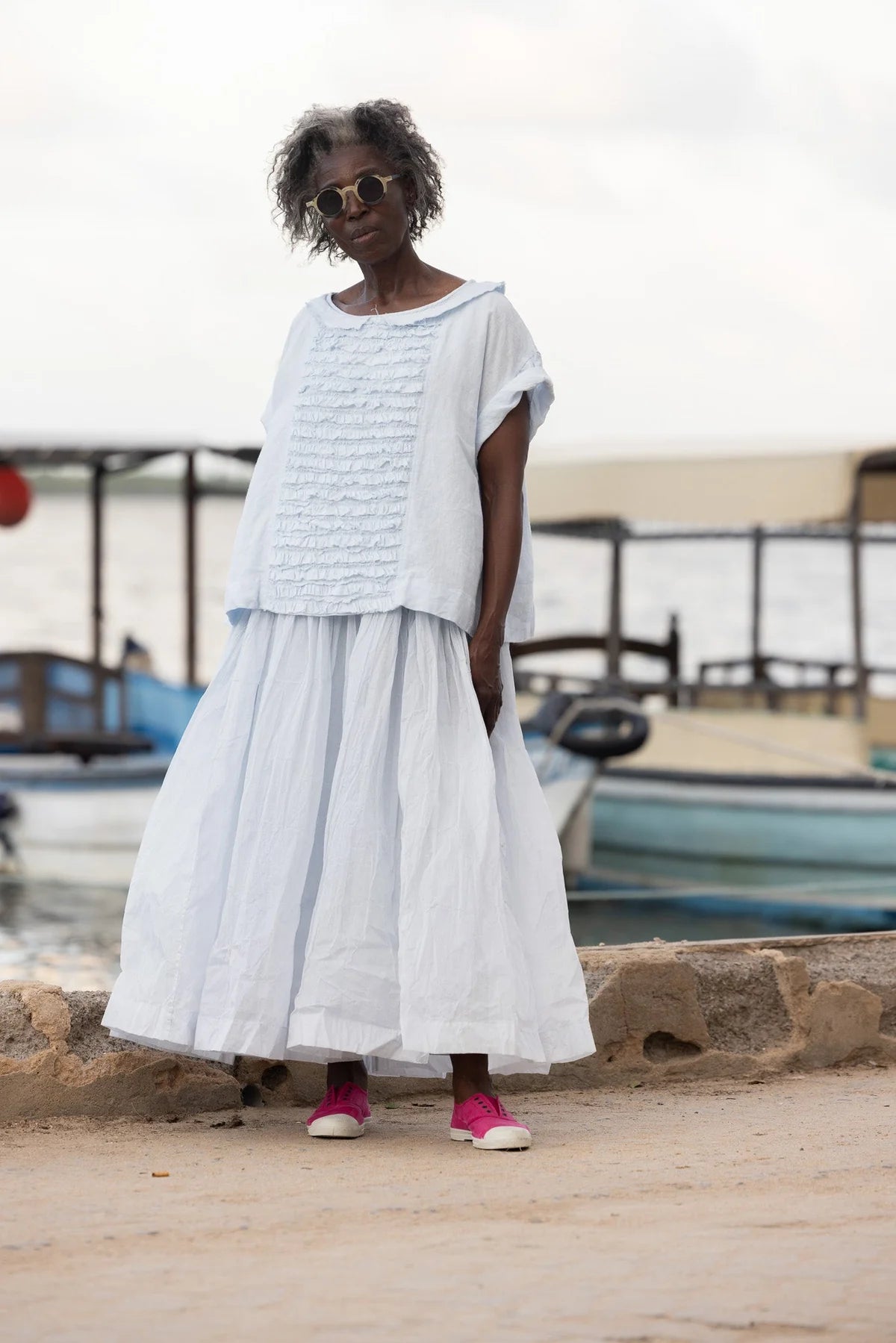 Jua Top - Linen - Ice