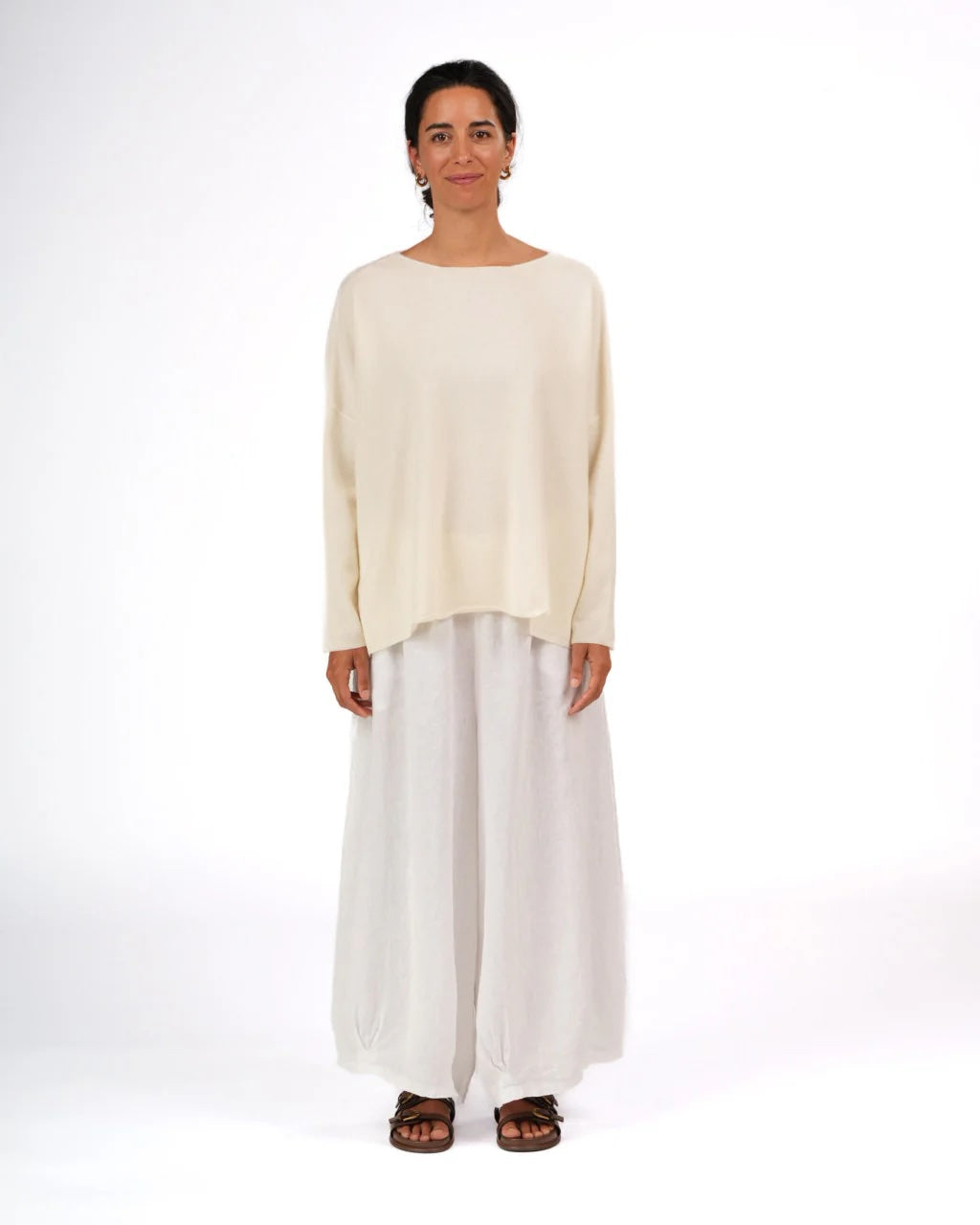 Olivia Lambswool Jumper - Milk