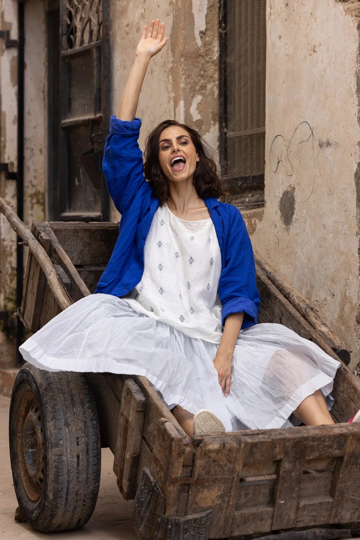 Nyx Tutu Skirt Long - Cotton Organdy - Ice