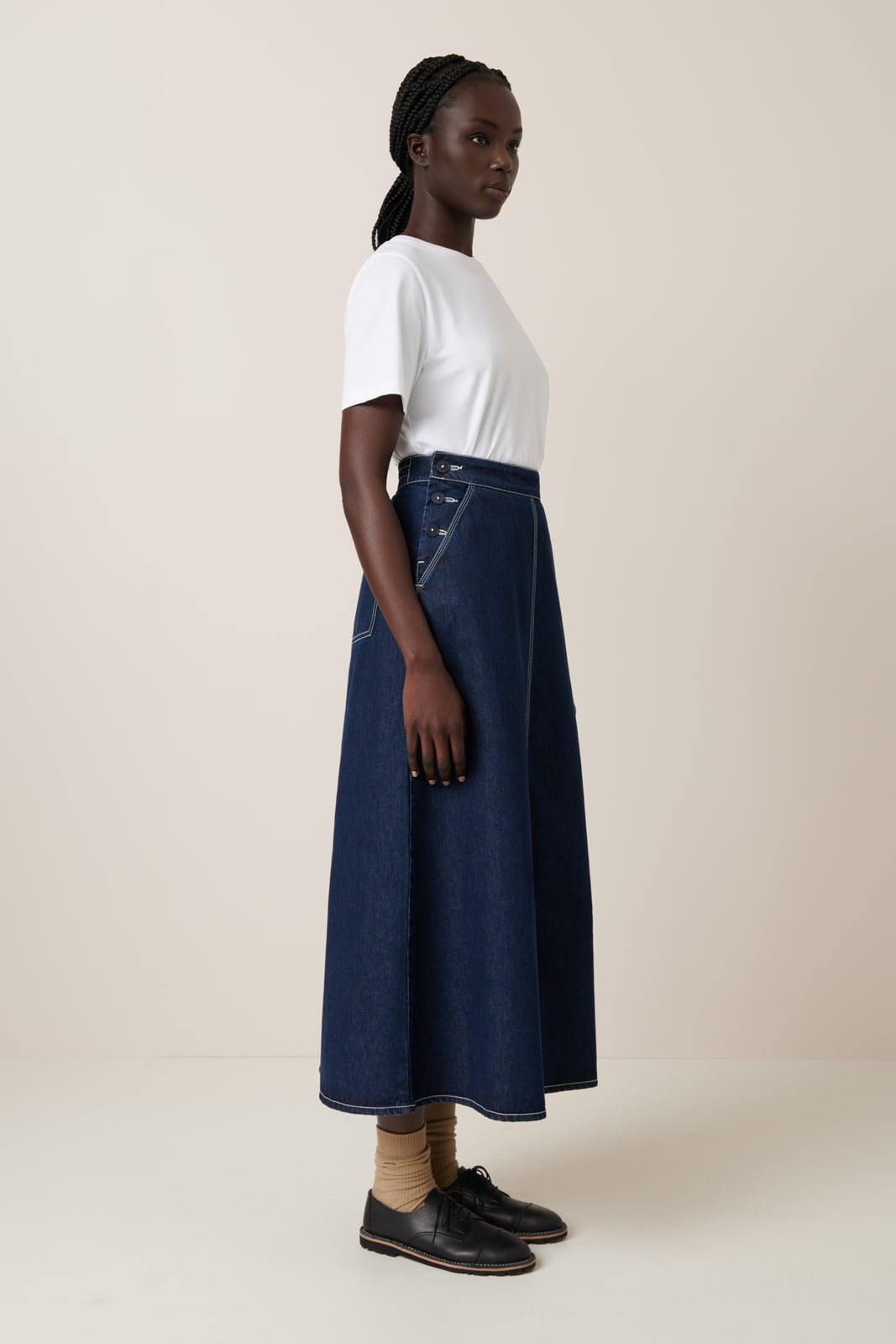 Piper Skirt - indigo denim