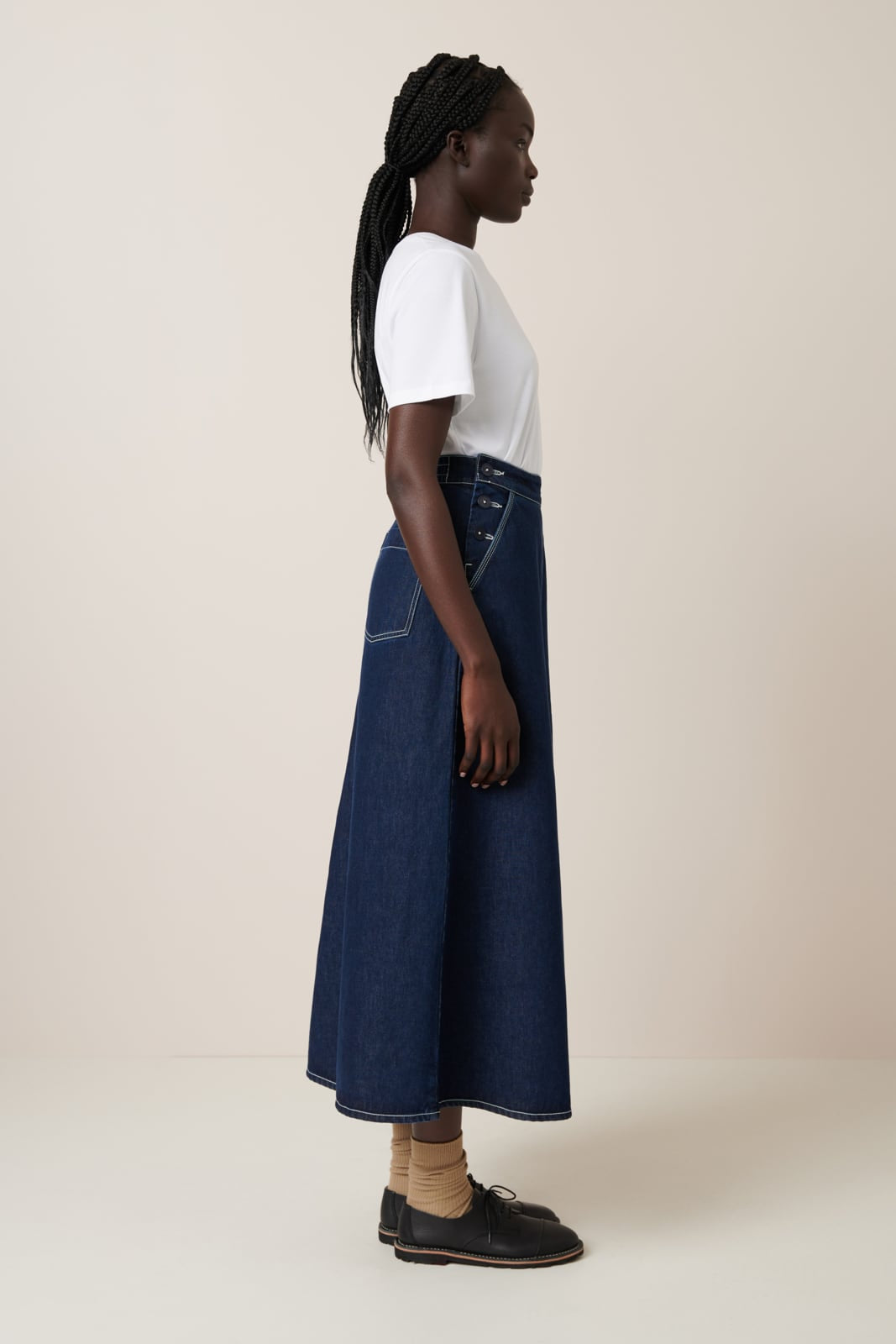 Piper Skirt - indigo denim