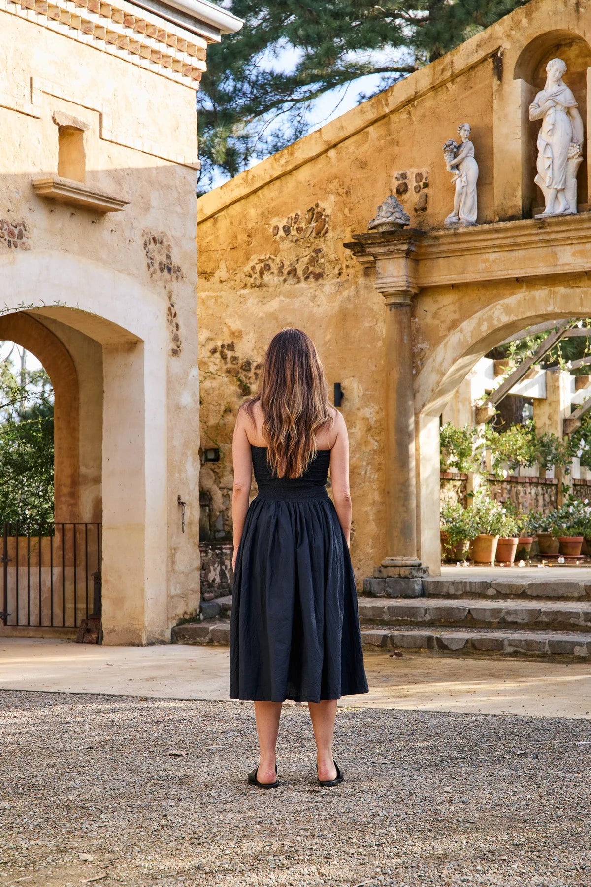 PRIYA DRESS - COTTON POPLIN - Black