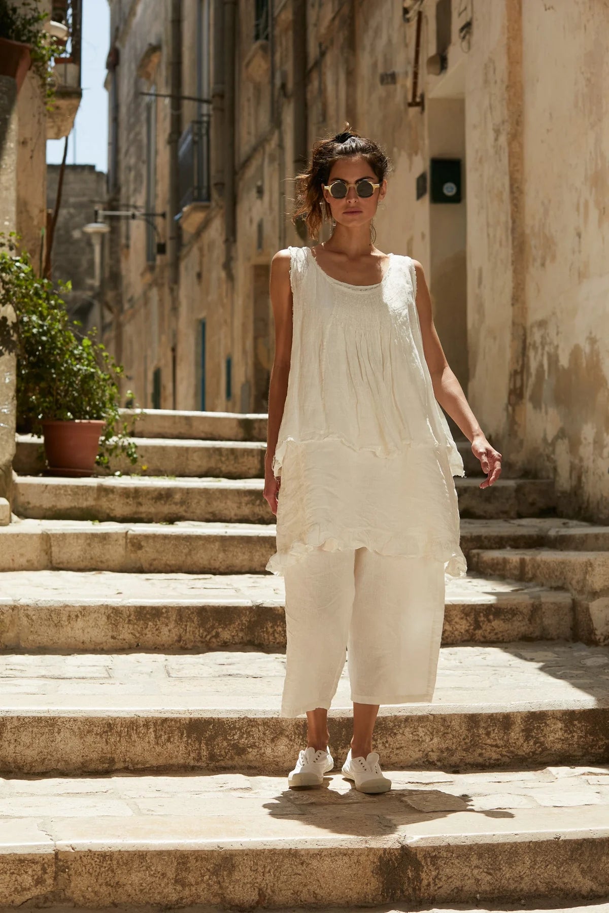 Remy Pants Linen - Warm White