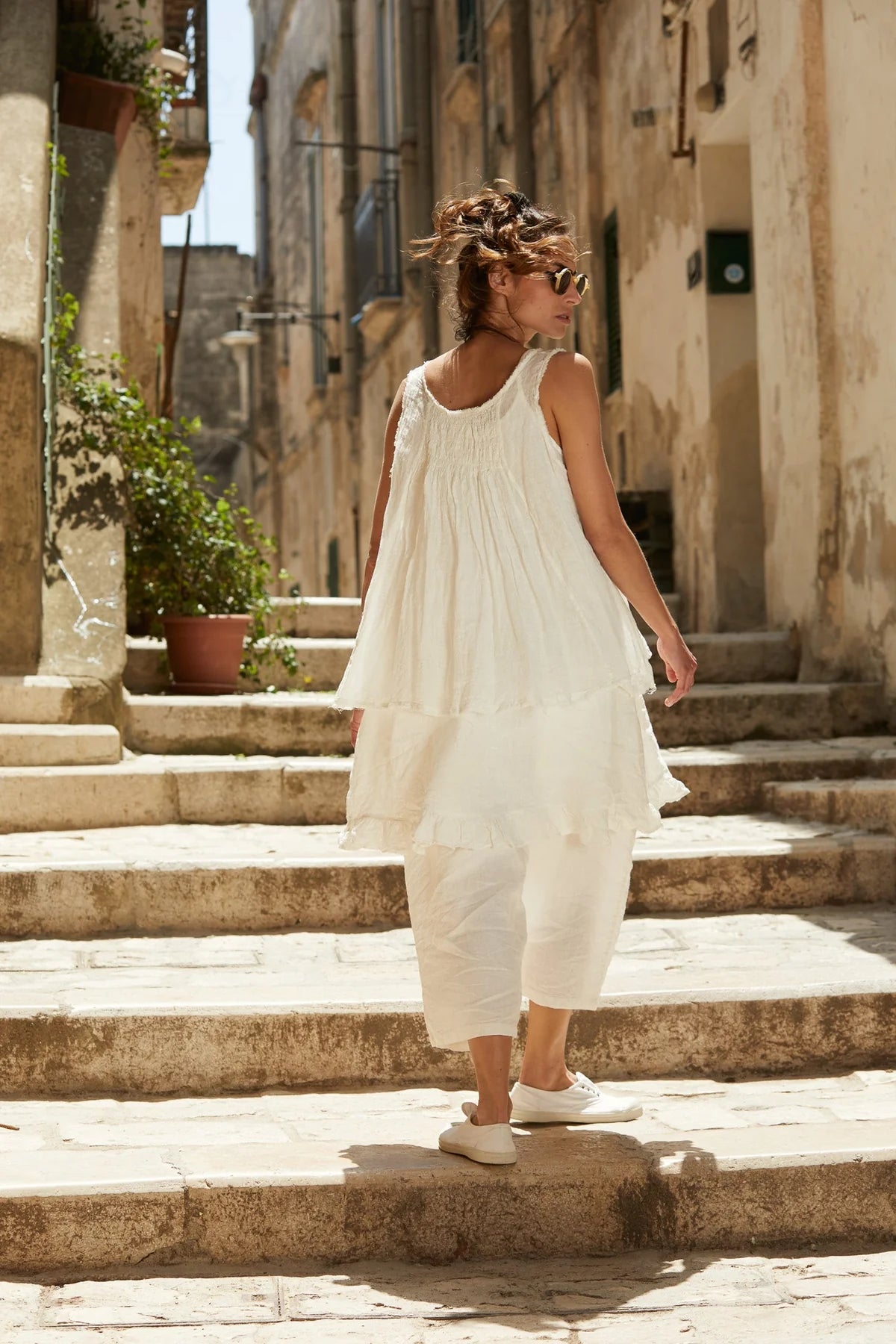 Remy Pants Linen - Warm White