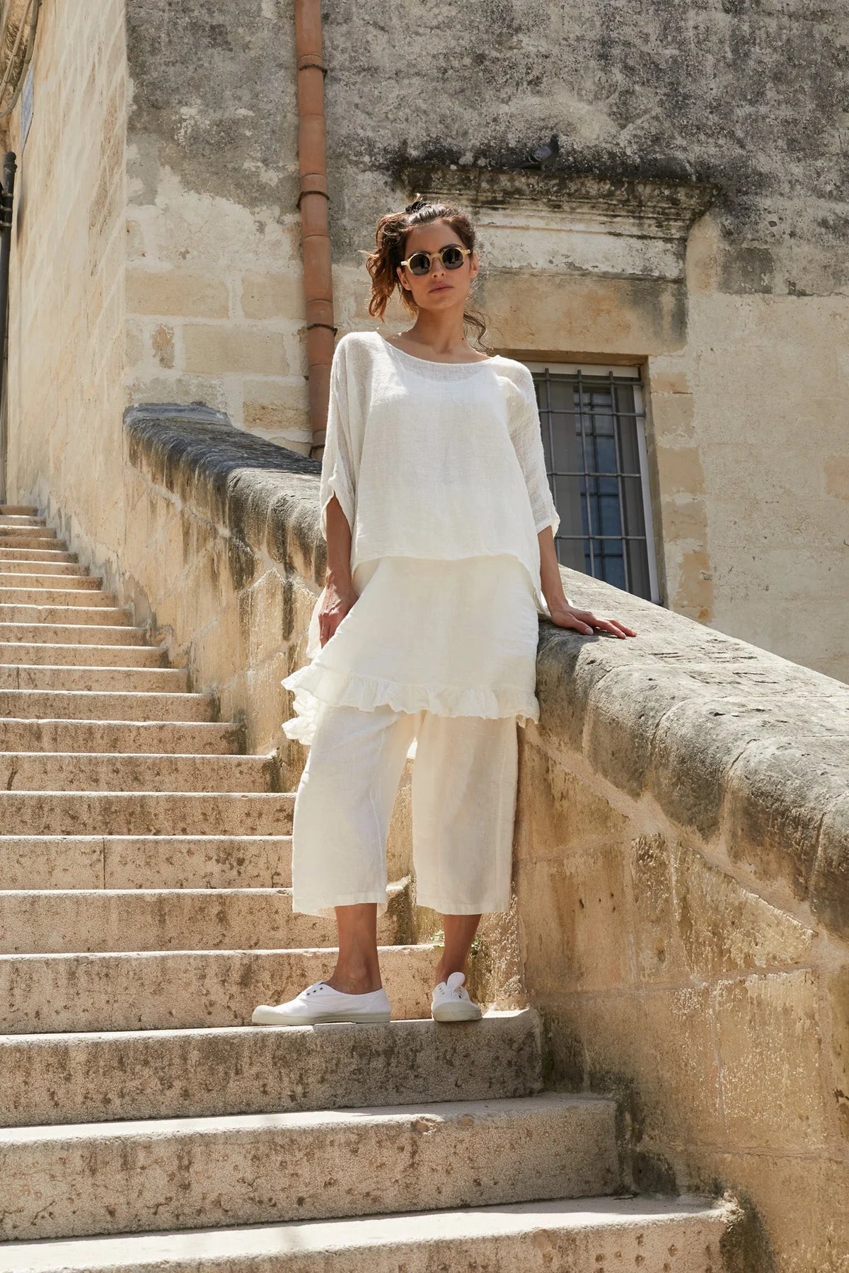 Remy Pants Linen - Warm White