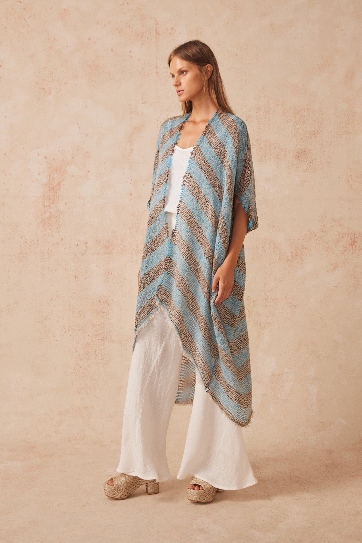 SARDEGNA DUSTER COAT - Leccce Blue Chocolate