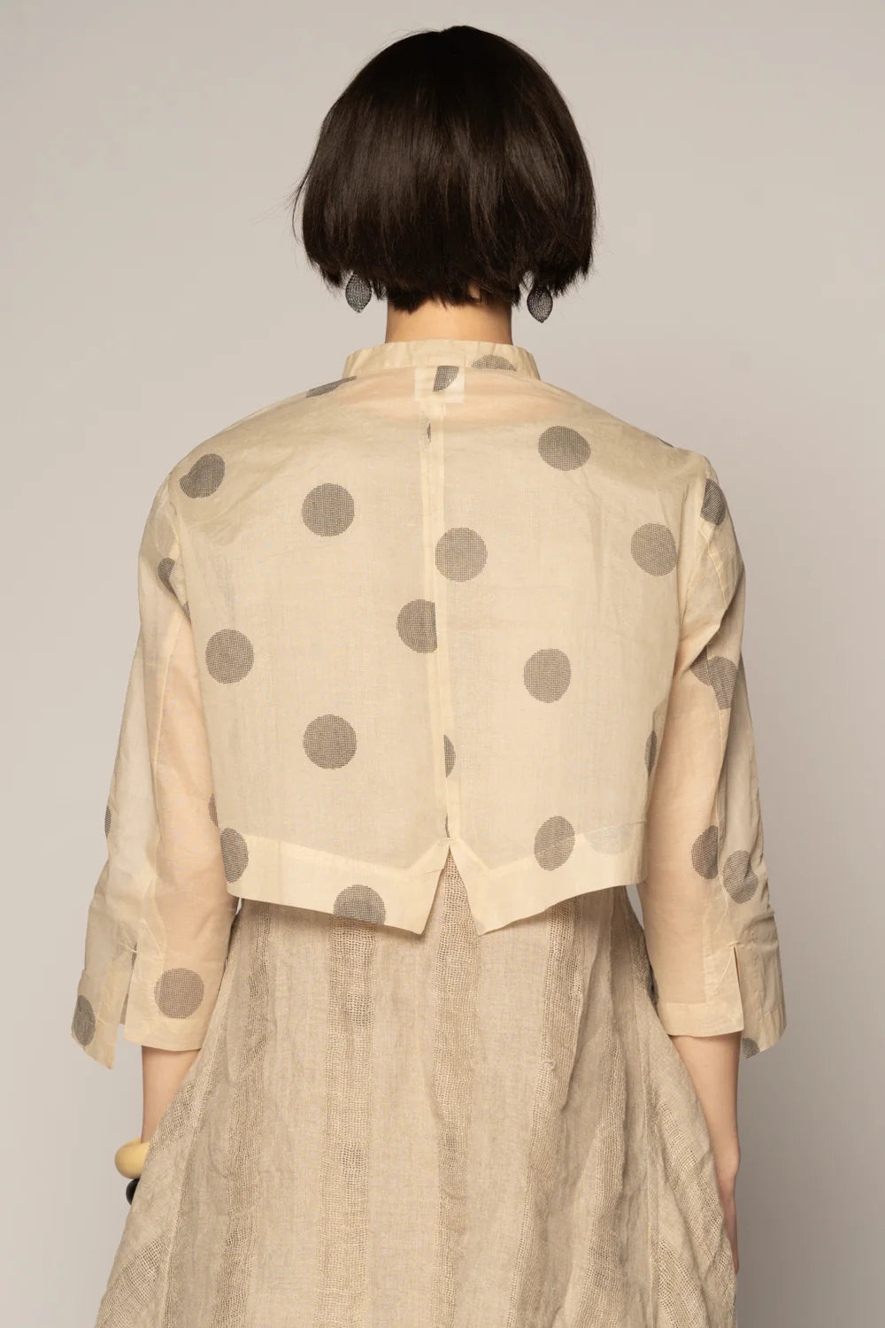Dotto Short Jacket - Cotton Organdy Natural