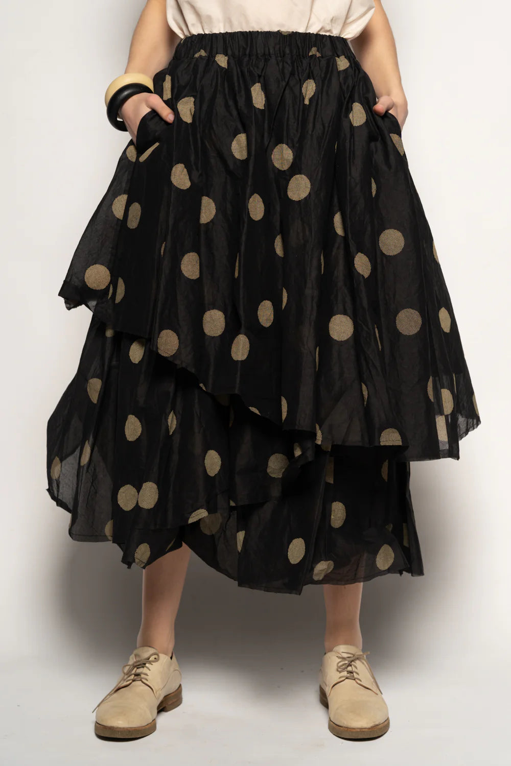 Dotto Layer Skirt - Cotton Organdy Black