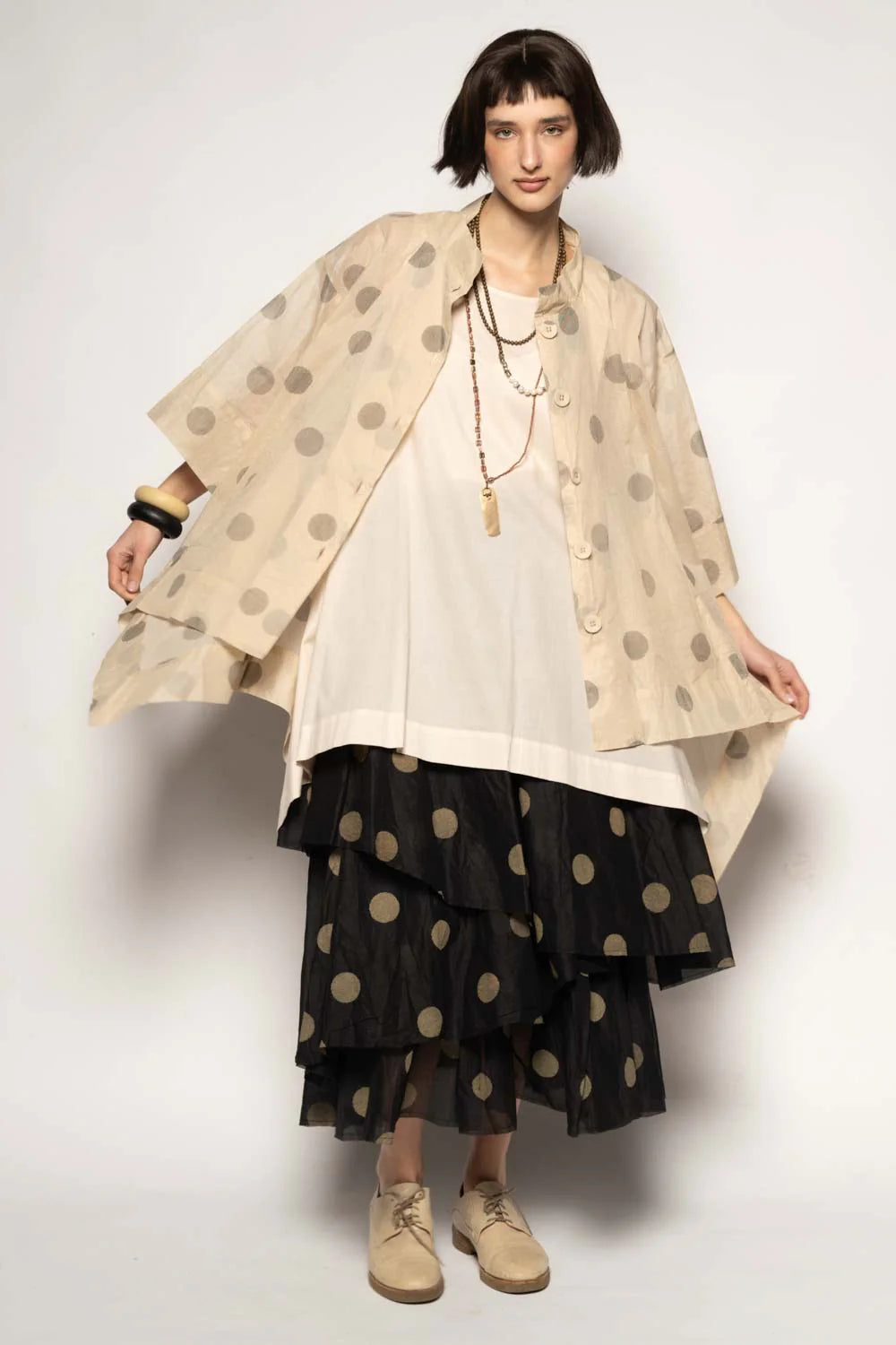 Dotto Duster Jacket - Cotton Organdy Natural