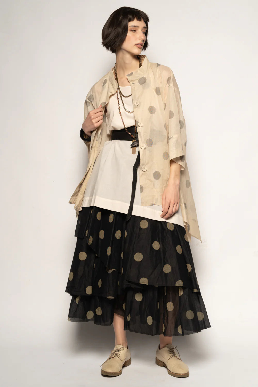 Dotto Layer Skirt - Cotton Organdy Black