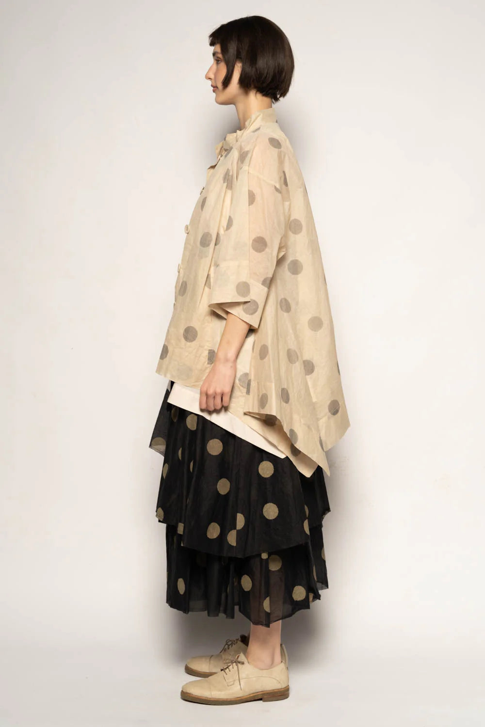 Dotto Duster Jacket - Cotton Organdy Natural