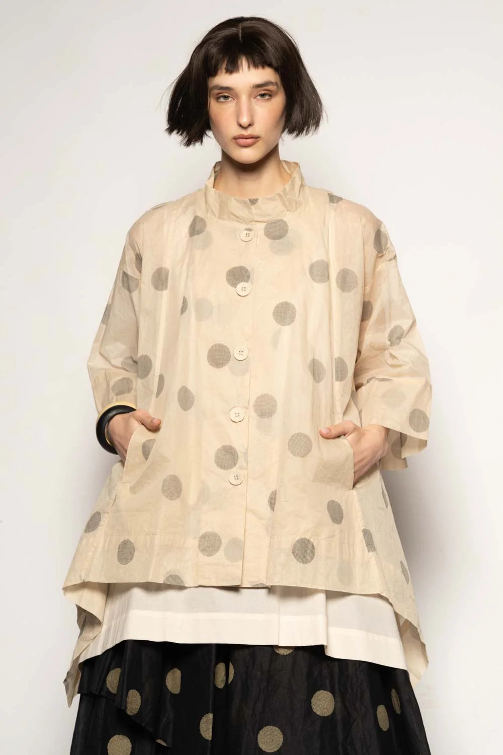 Dotto Duster Jacket - Cotton Organdy Natural