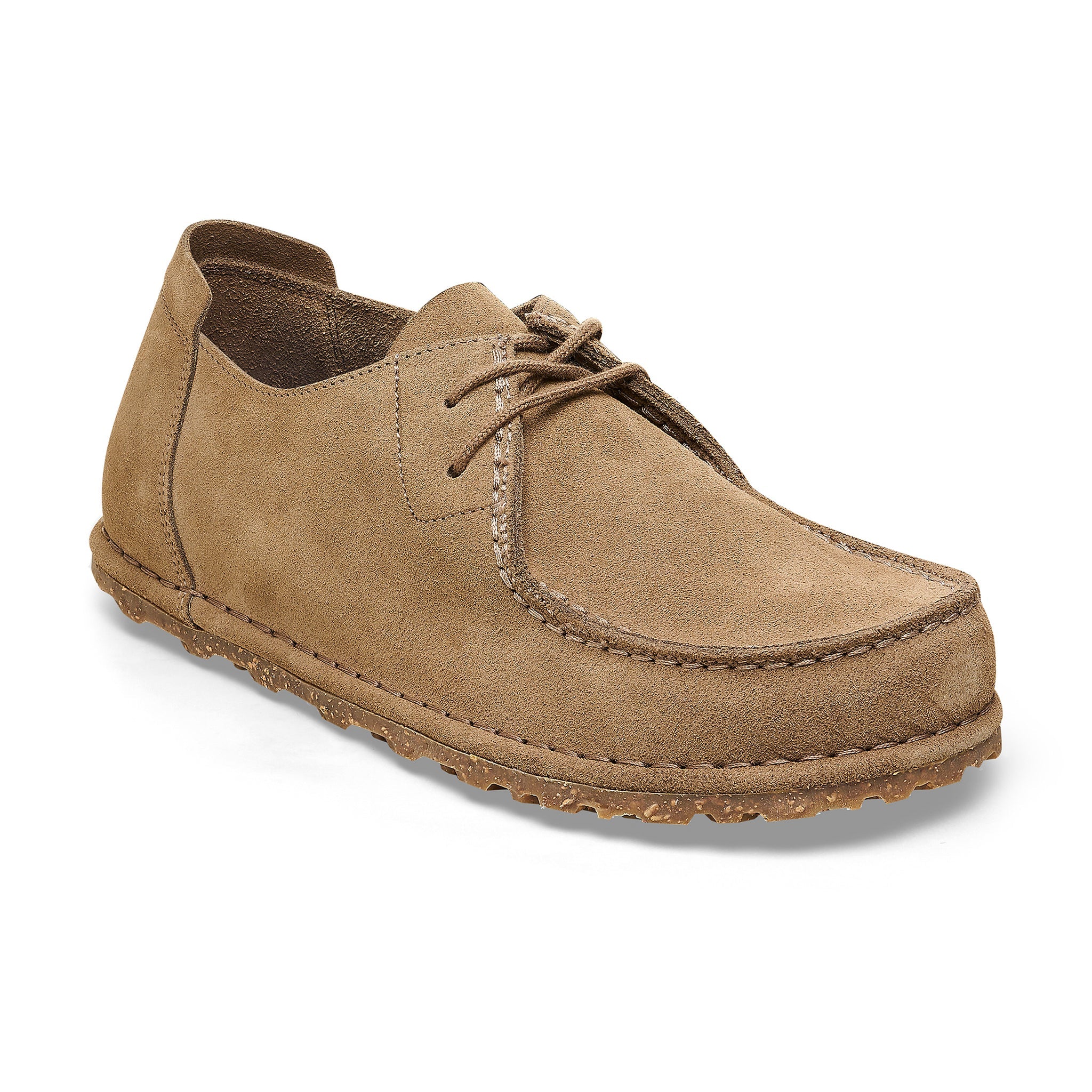 Utti Lace Taupe Suede Leather