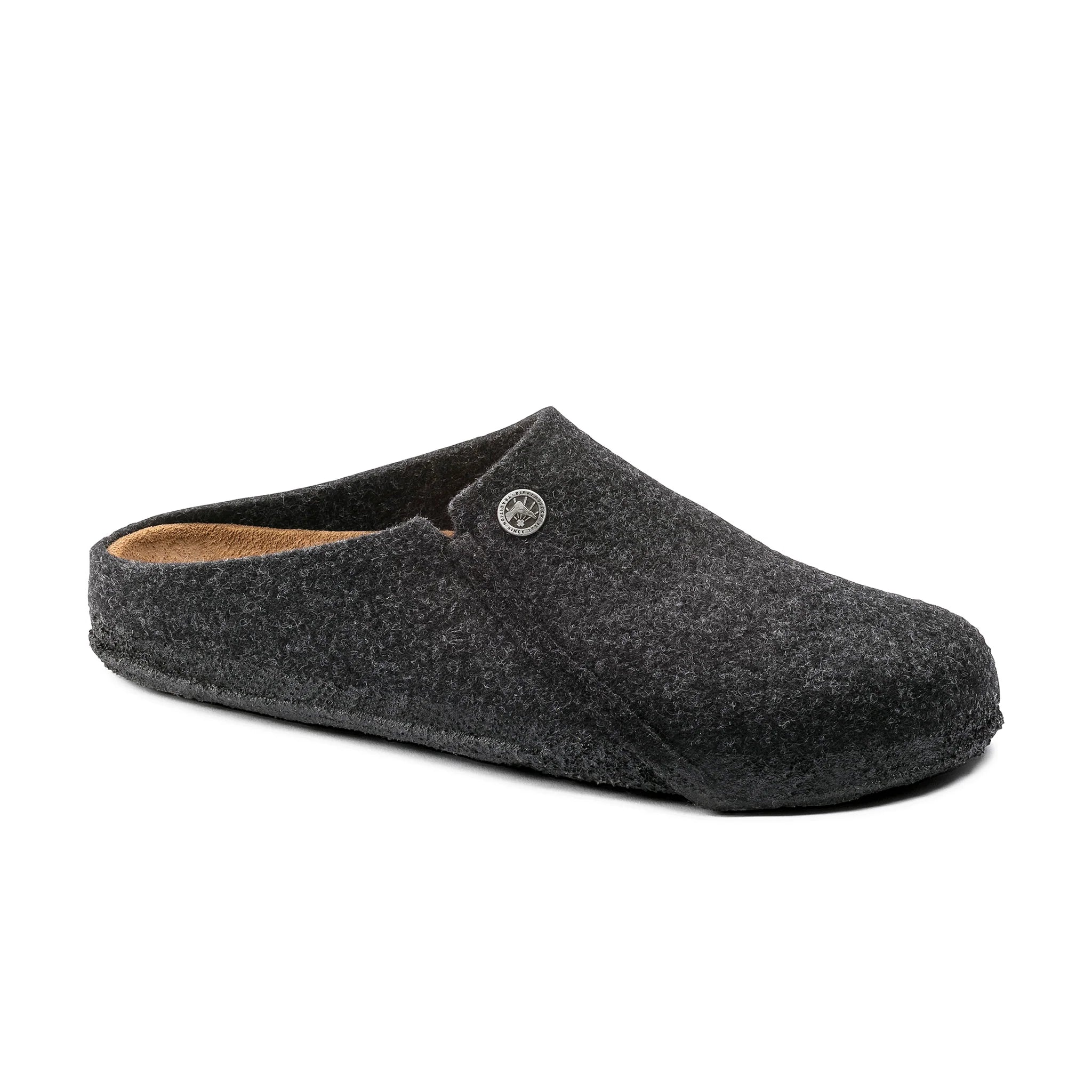 Zermatt Wool Felt Slippers Anthracite