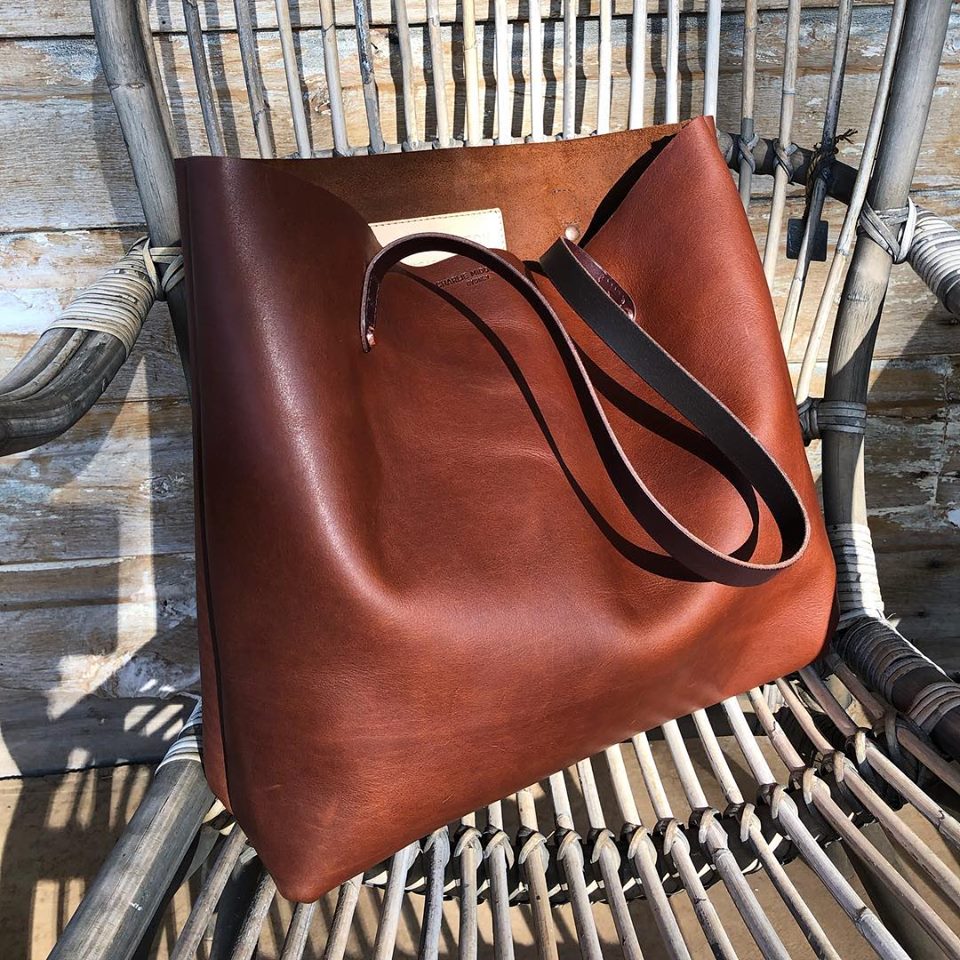 Cognac Mini Bespoke Tote