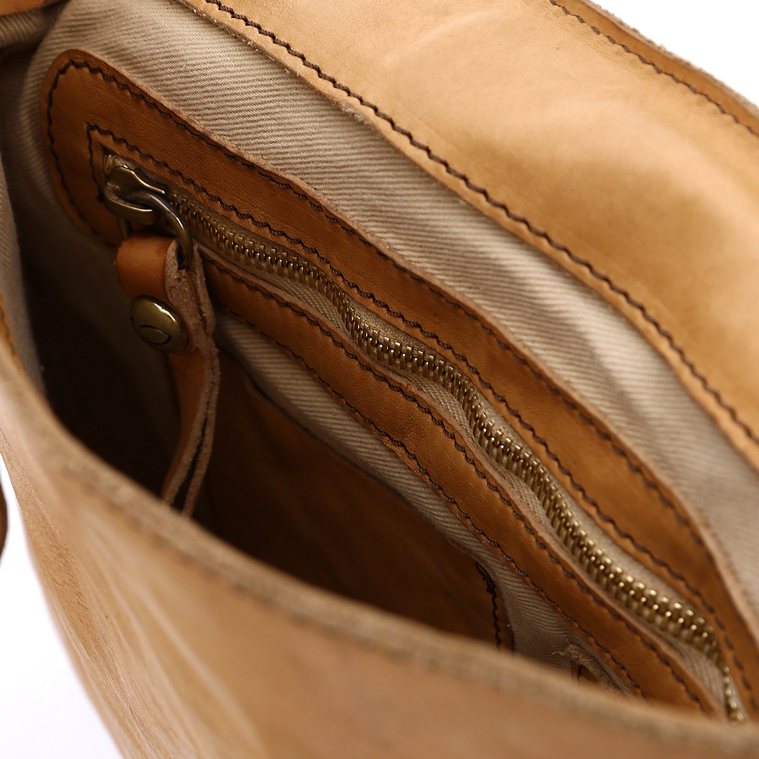 Crossbody satchel Bag - Camel