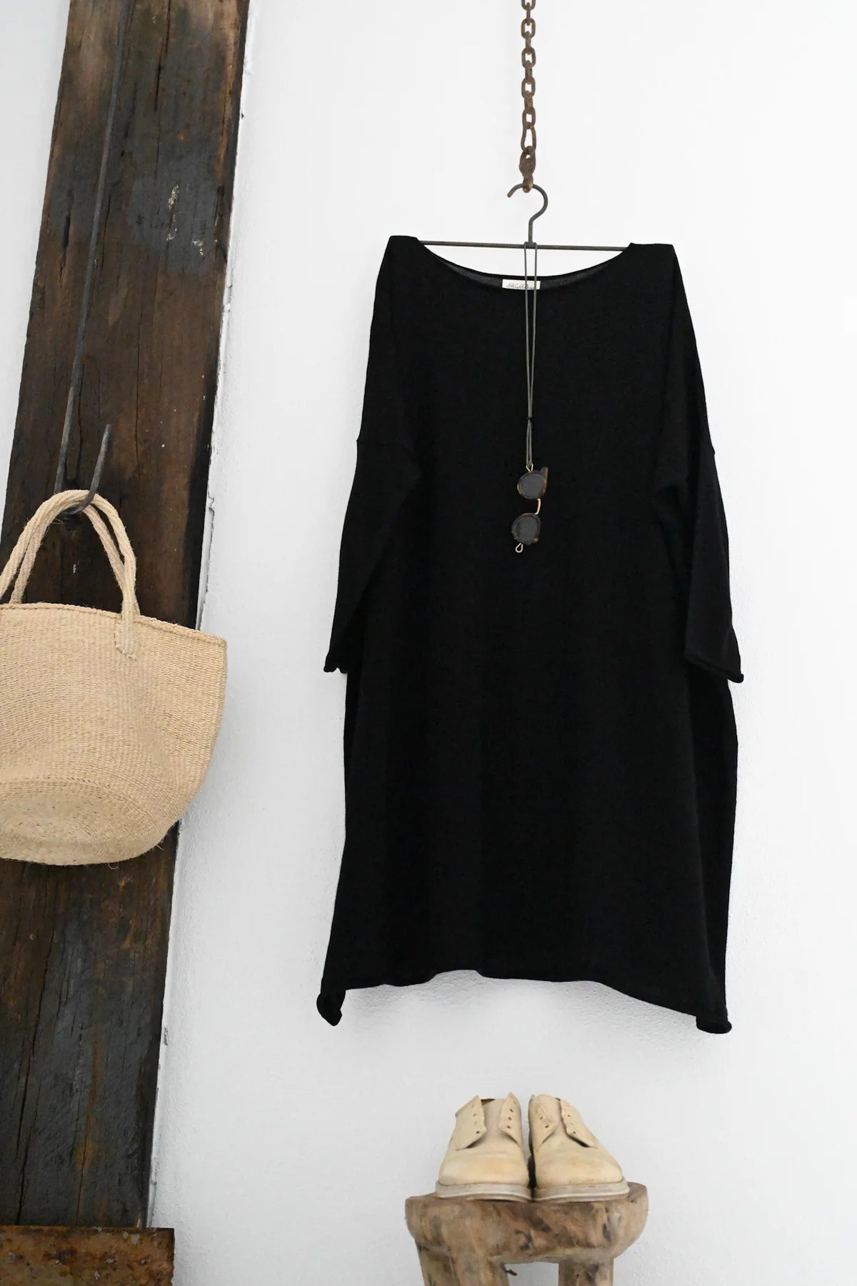 Emi Wool Dress - Black