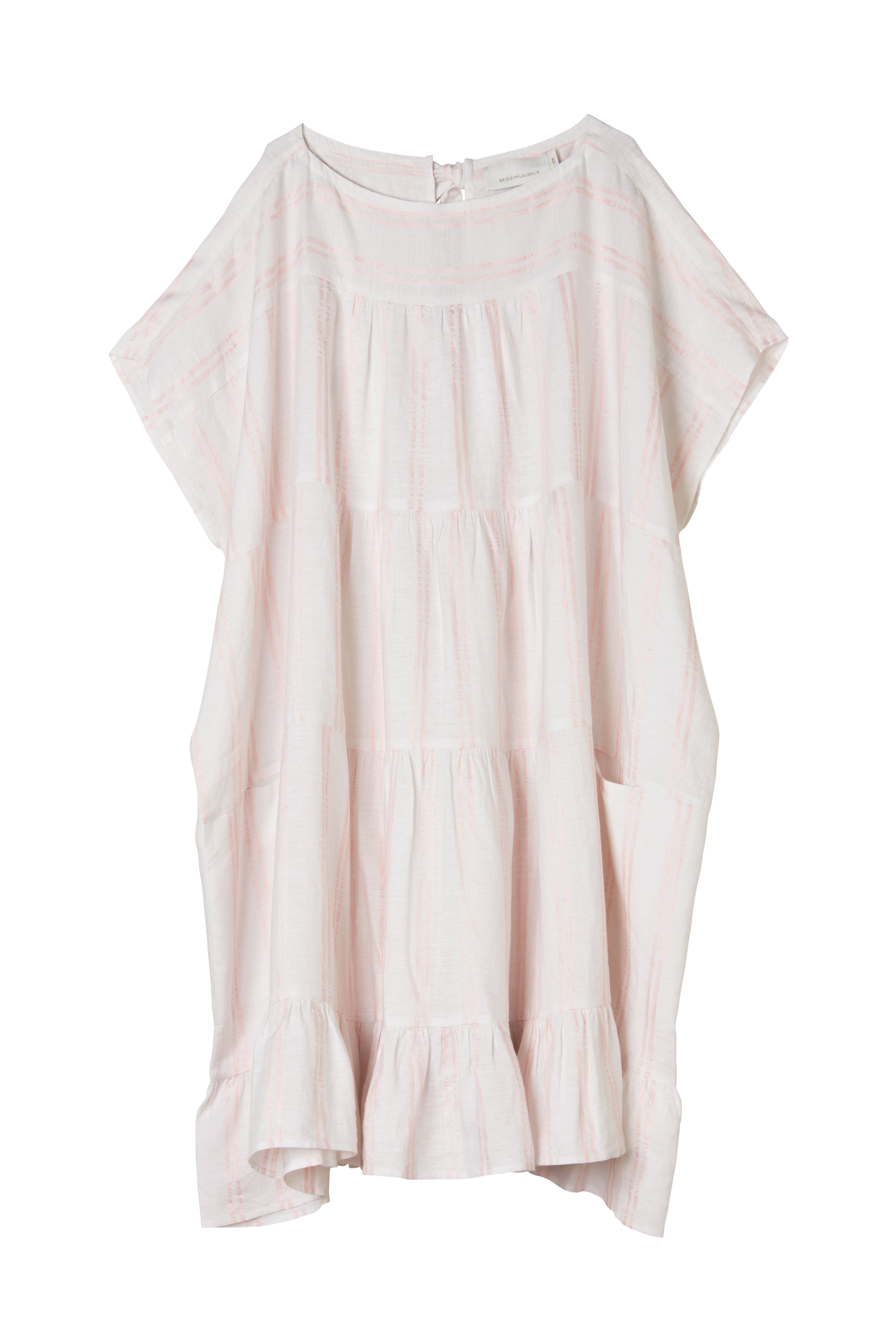 Infinity Dress - White/Petal Stripe
