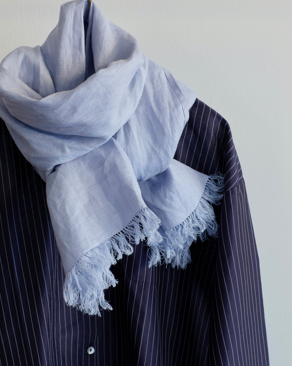 roserie scarf: pale blue