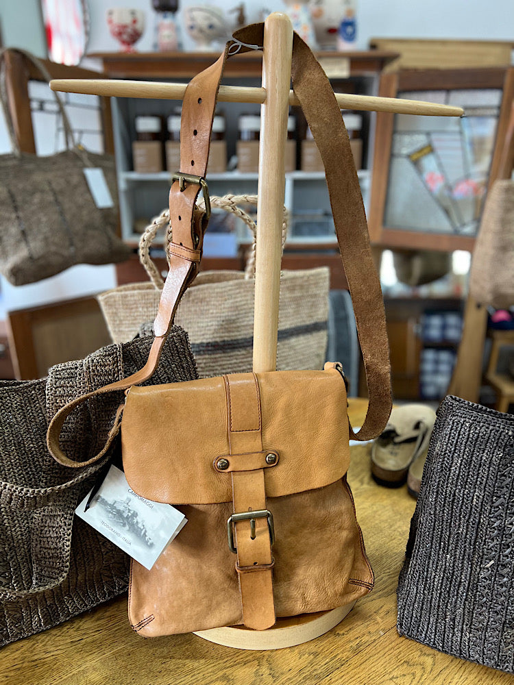 Crossbody satchel Bag - Camel