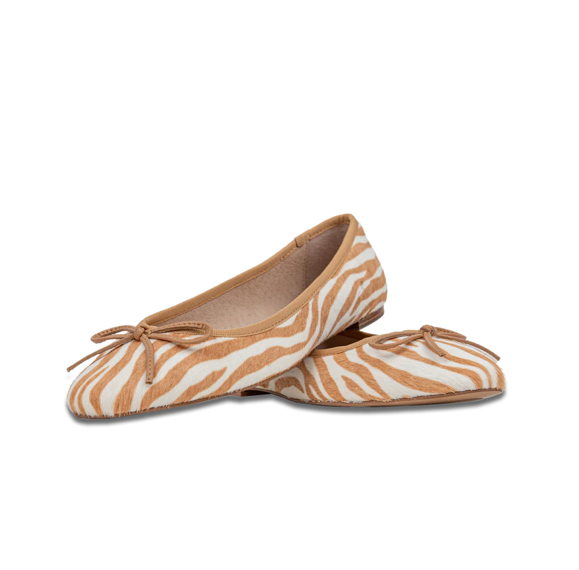 Banksia Ballet Flat - Brown Zebra