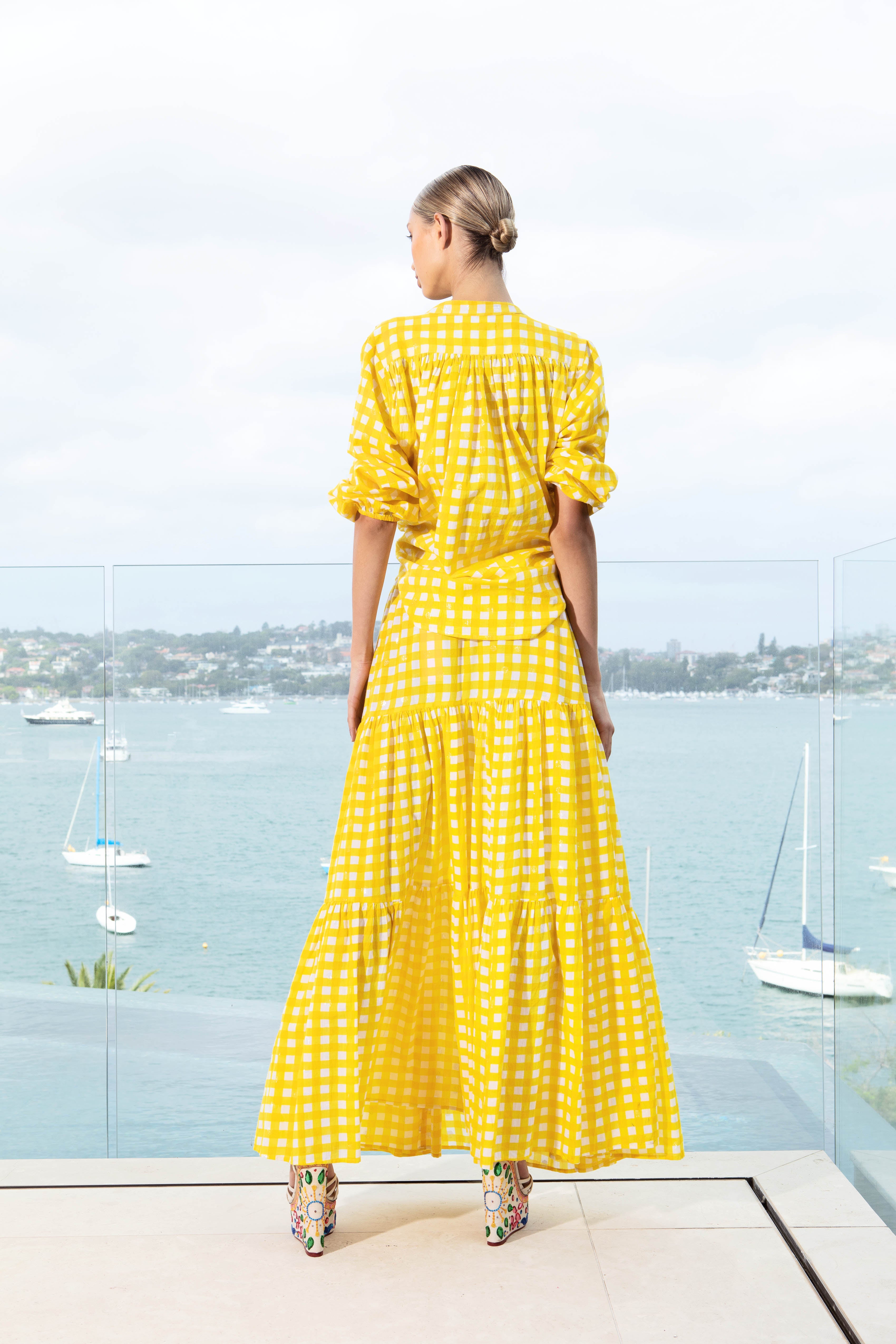 Ballet Skirt - Yellow Checker