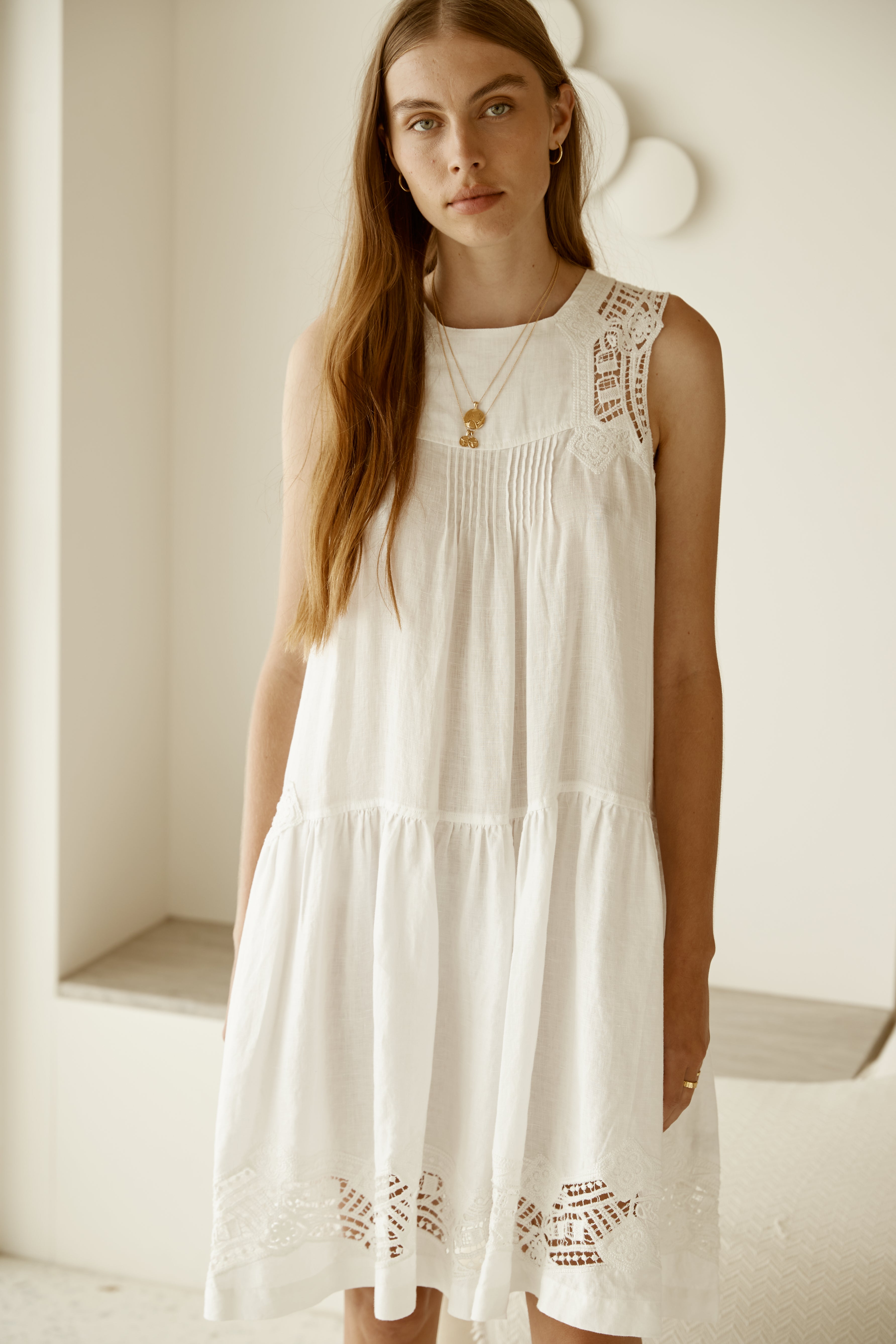 Roma Dress - White