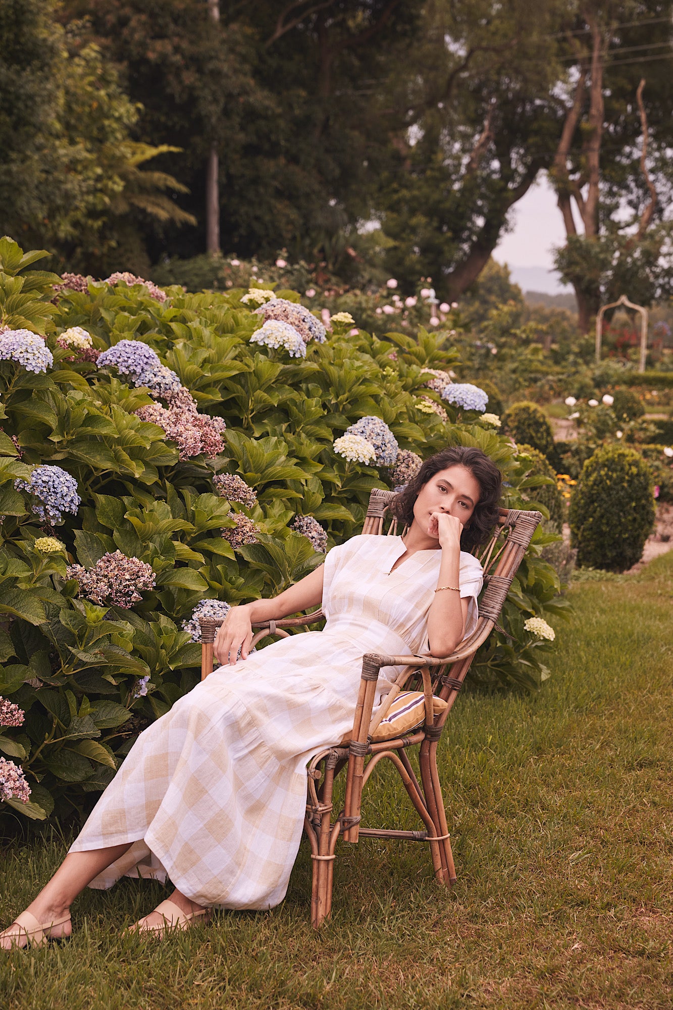 Pre-loved Sammy Dress - Emme Check Dijon