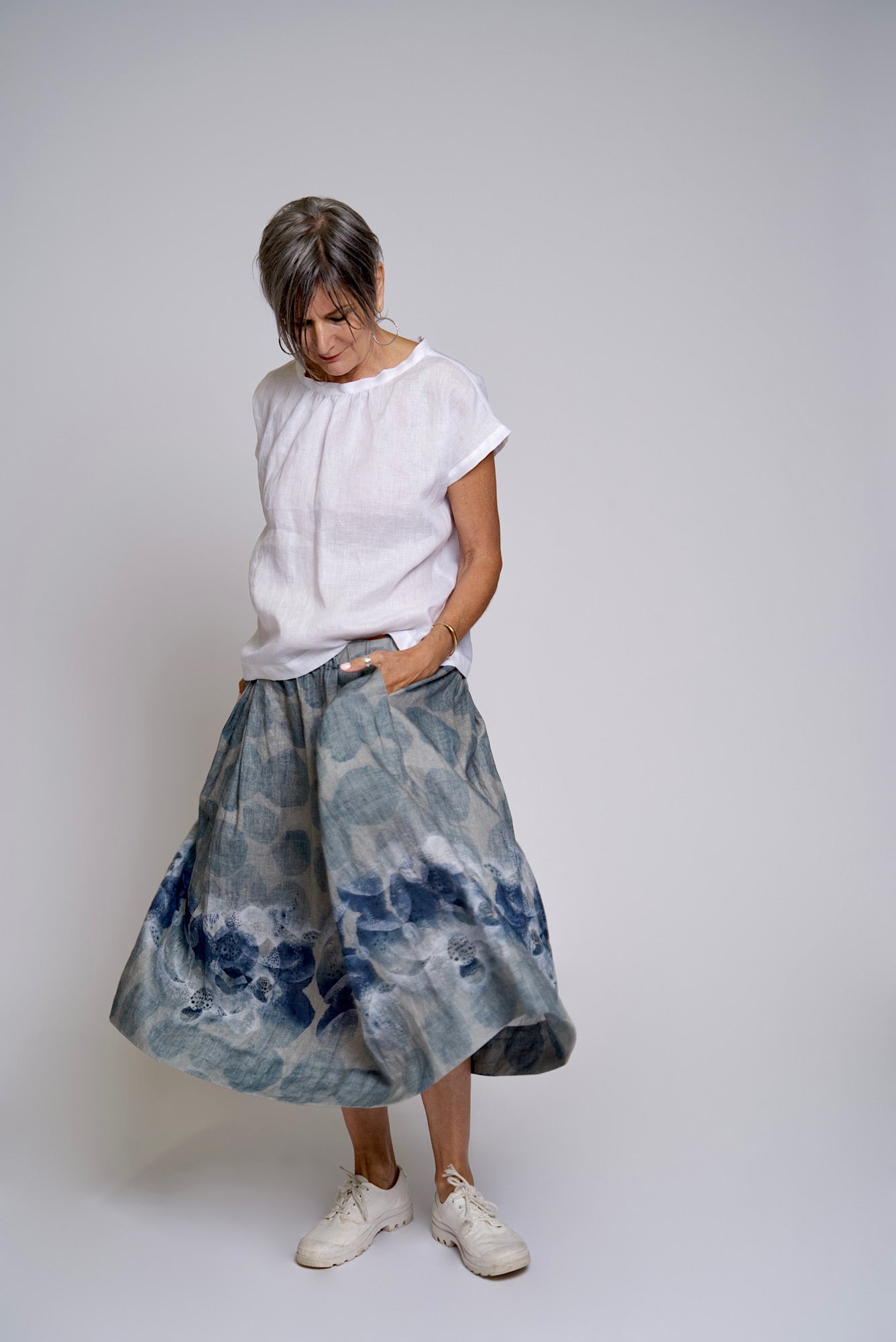 Ophelia linen Top - White