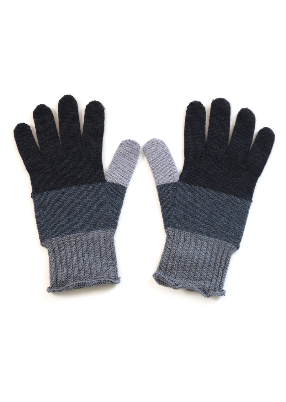 Abigail Block Colour Glove - Storm