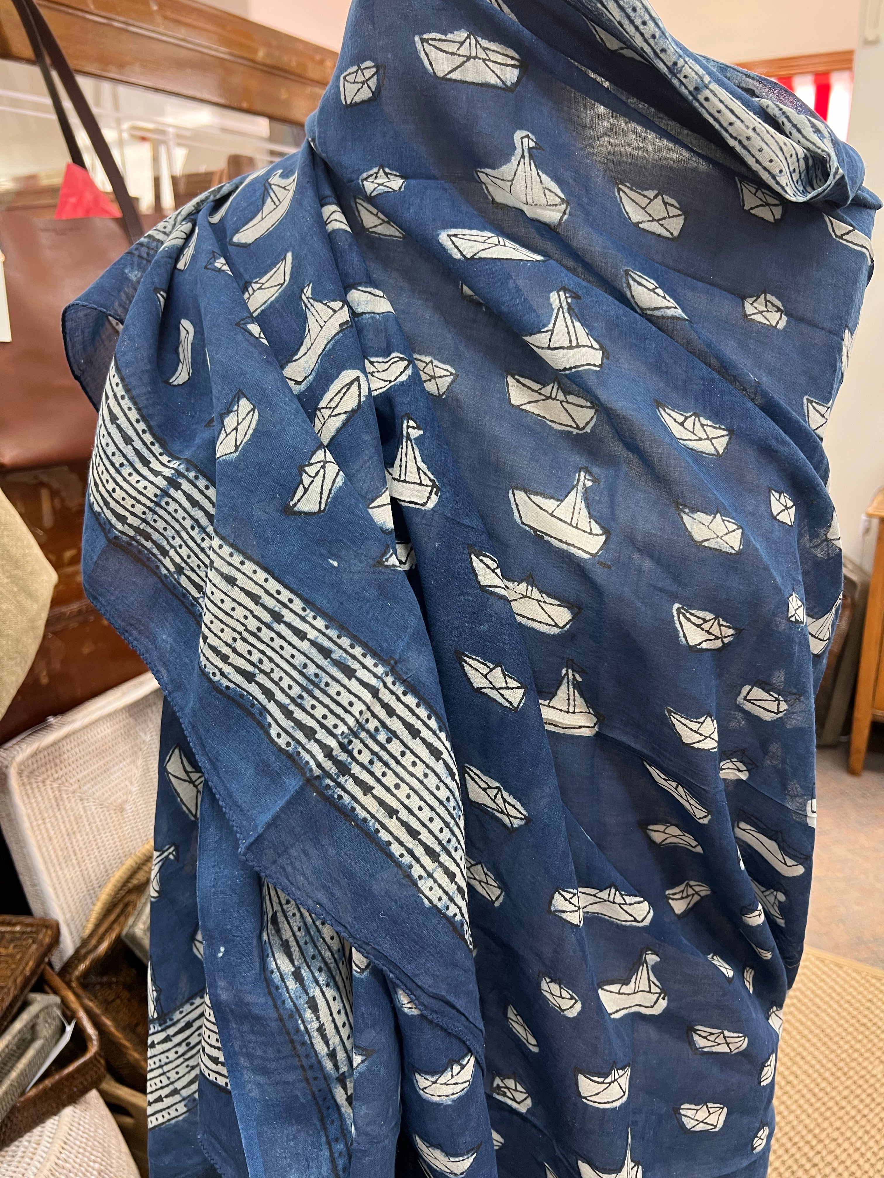 Sarong - Blue Boats