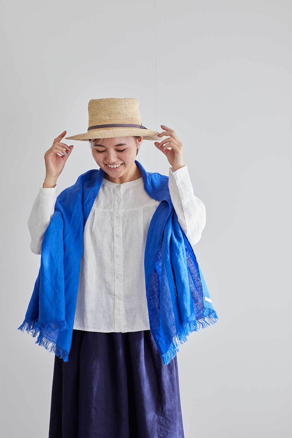 roserie scarf: bleu orient