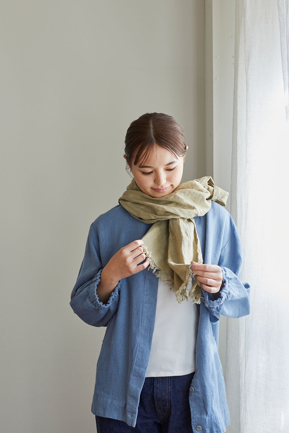 roserie scarf: ficelle