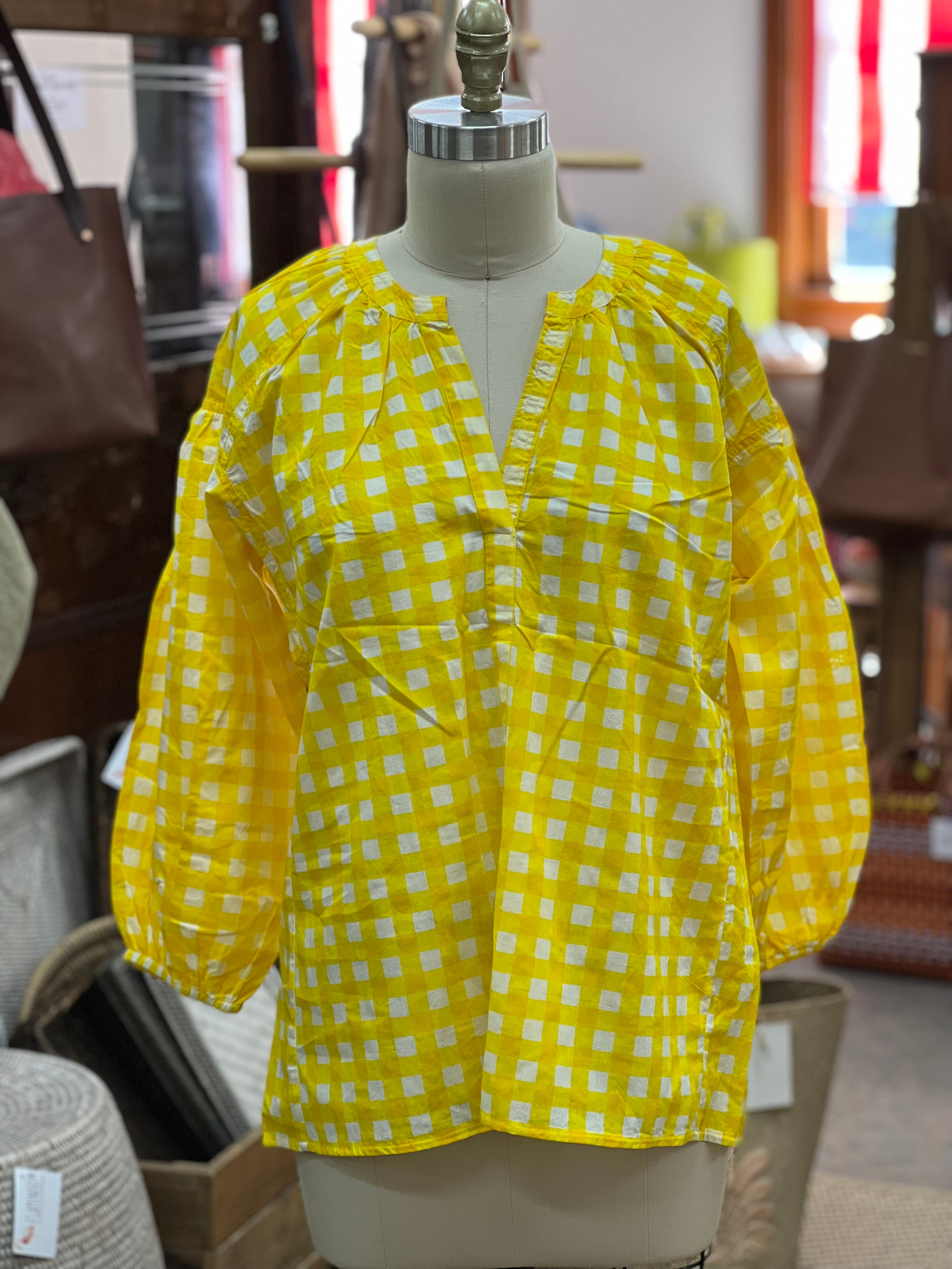 Twenty Shirt - Yellow Checker